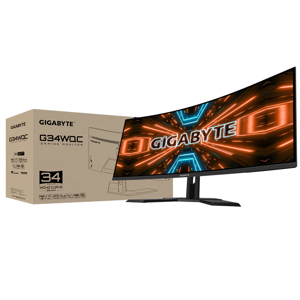 GIGABYTE trình làng màn hình chơi game siêu rộng 34-inch, màn hình cong 1500R , dàn âm thanh nổi tích hợp