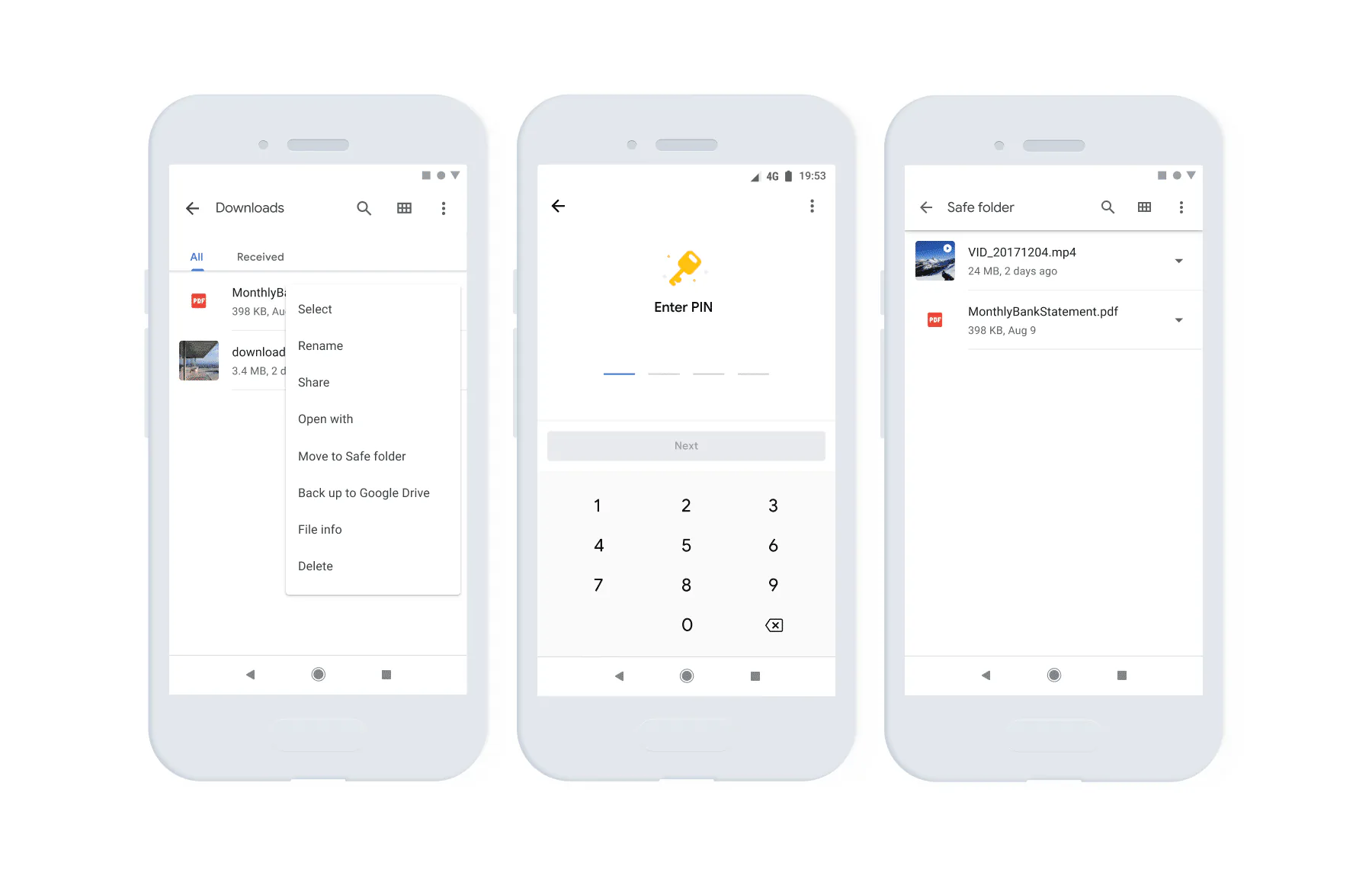 Google Files ra mắt tính năng người người mong đợi - Đặt mật khẩu cho thư mục