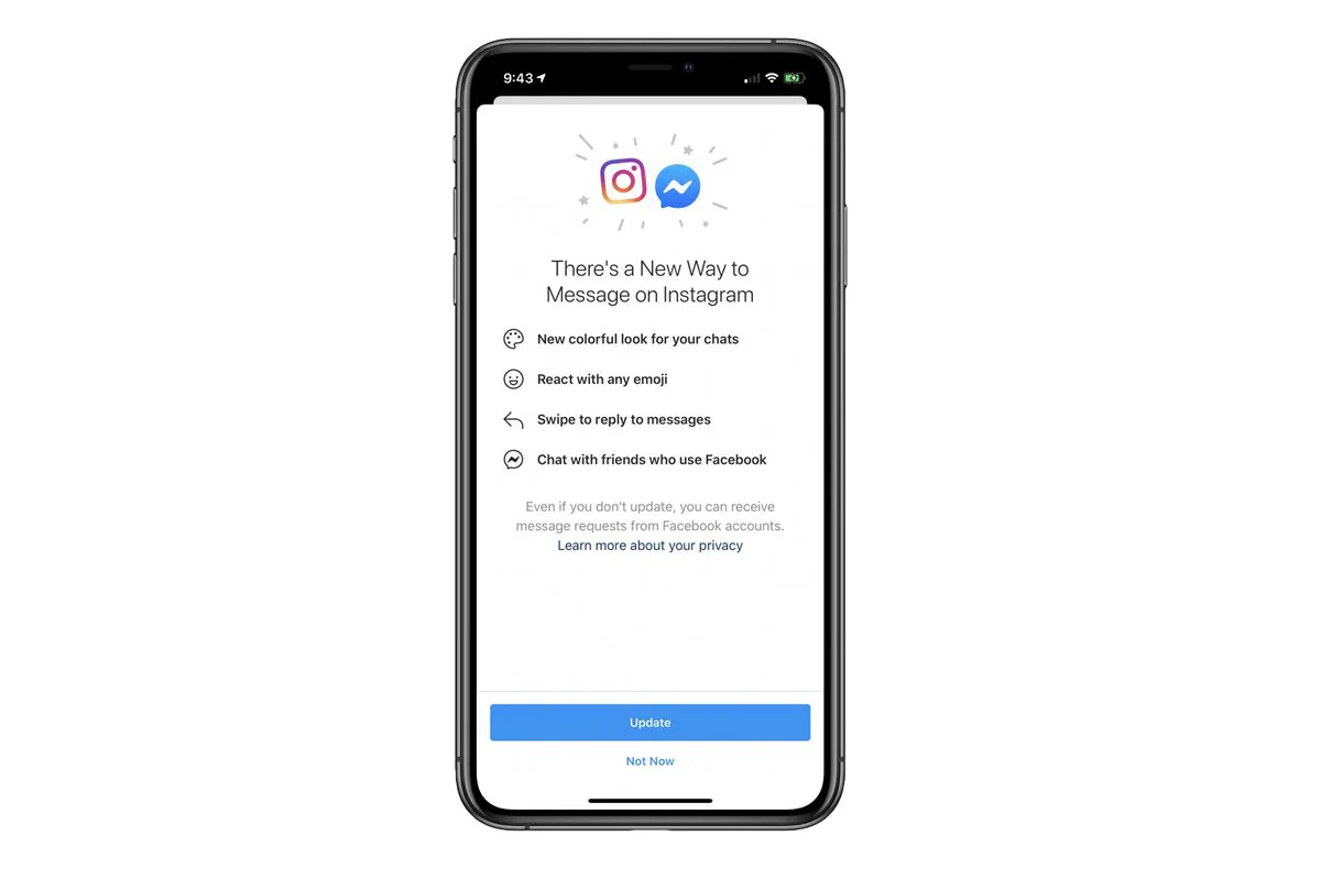 Facebook bắt đầu hợp nhất chat giữa Instagram và Messenger trong cập nhật mới