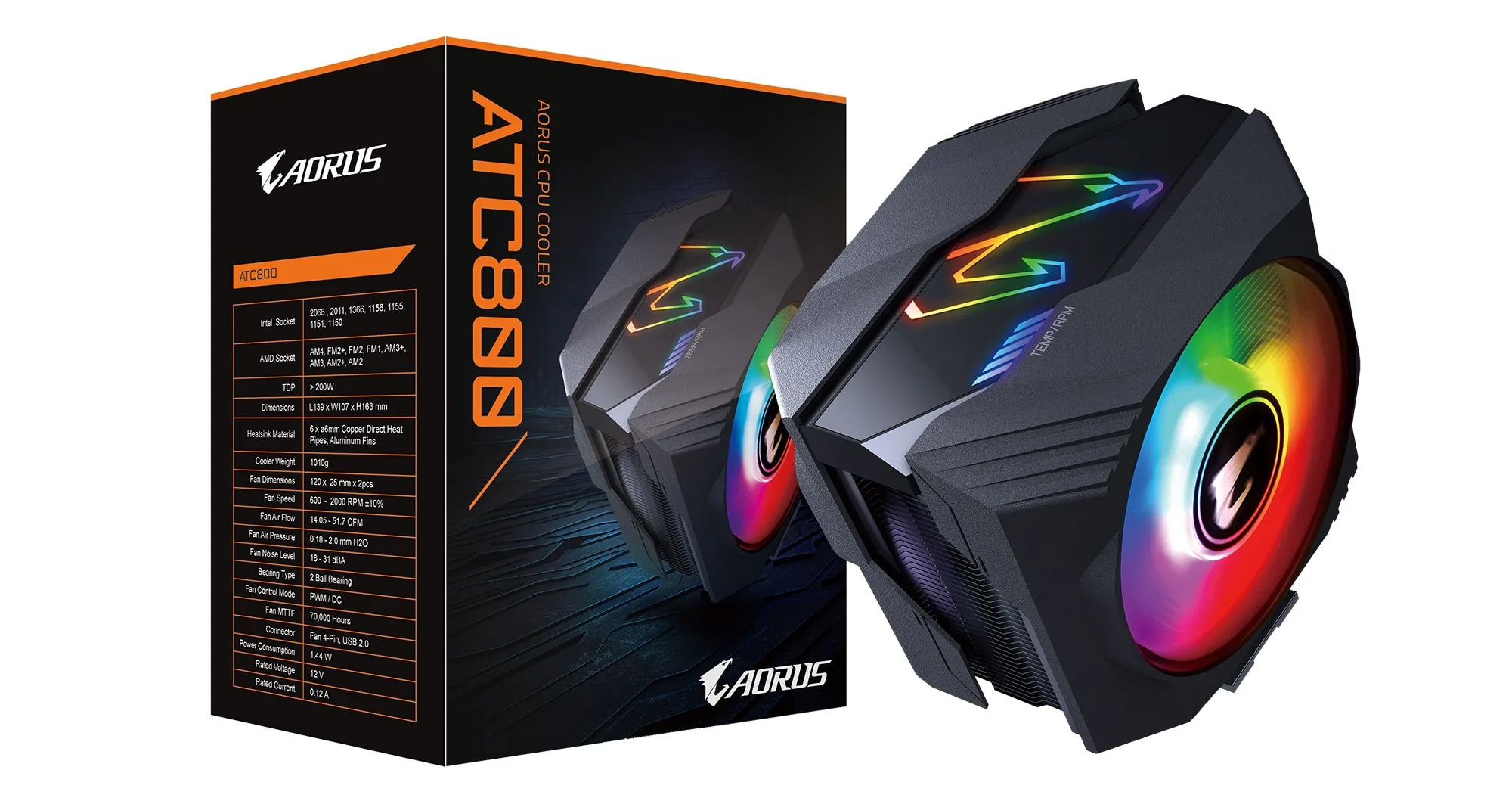 Tản nhiệt AORUS ATC800 ra mắt, ép xung CPU i9 10900K trên tất cả lõi ở tốc độ 5.1G