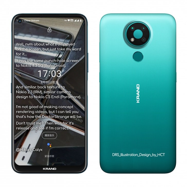 Lộ diện ảnh render và thông số của Nokia 3.4
