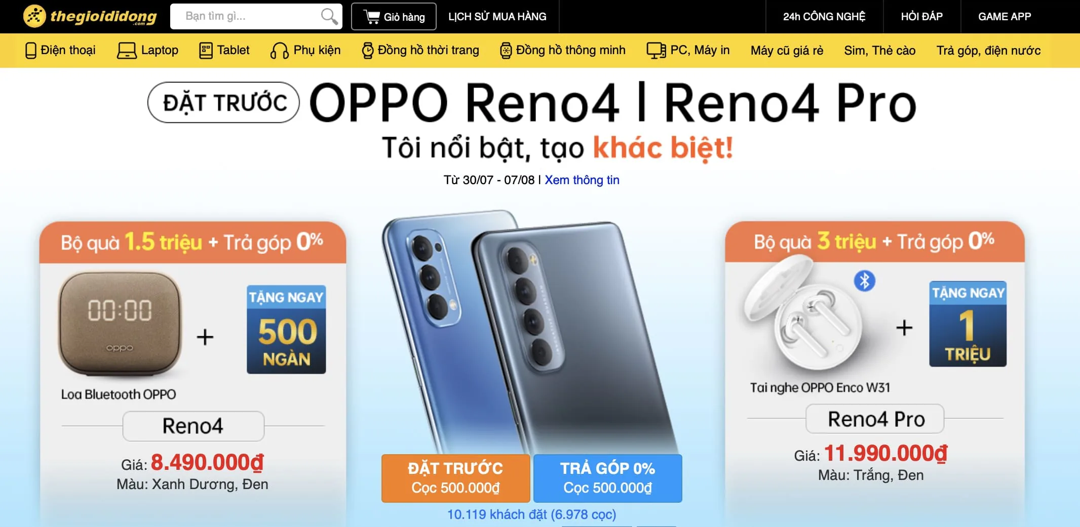 Reno4 series gây ấn tượng với gần 15,000 đơn có cọc chỉ sau 5 ngày ra mắt