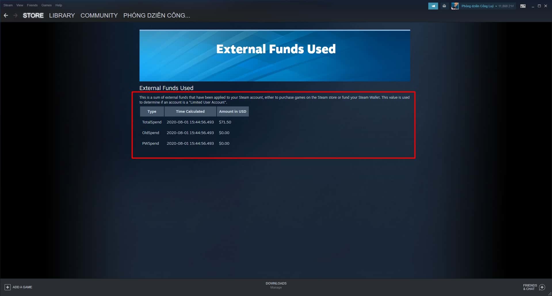 Hướng dẫn cách kiểm tra số tiền bạn đã tiêu xài trên Steam