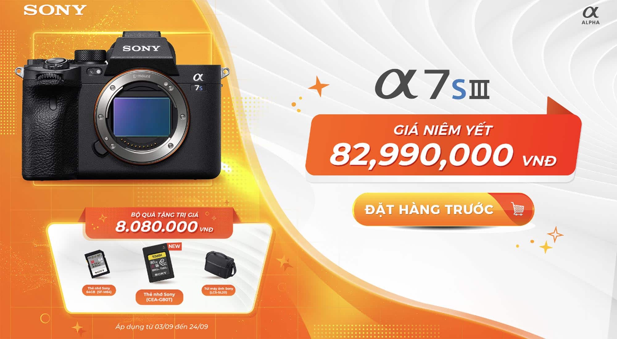 Sony Electronics Việt Nam công bố giá bán máy ảnh Sony Alpha 7S III và chương trình Pre-Order hấp dẫn