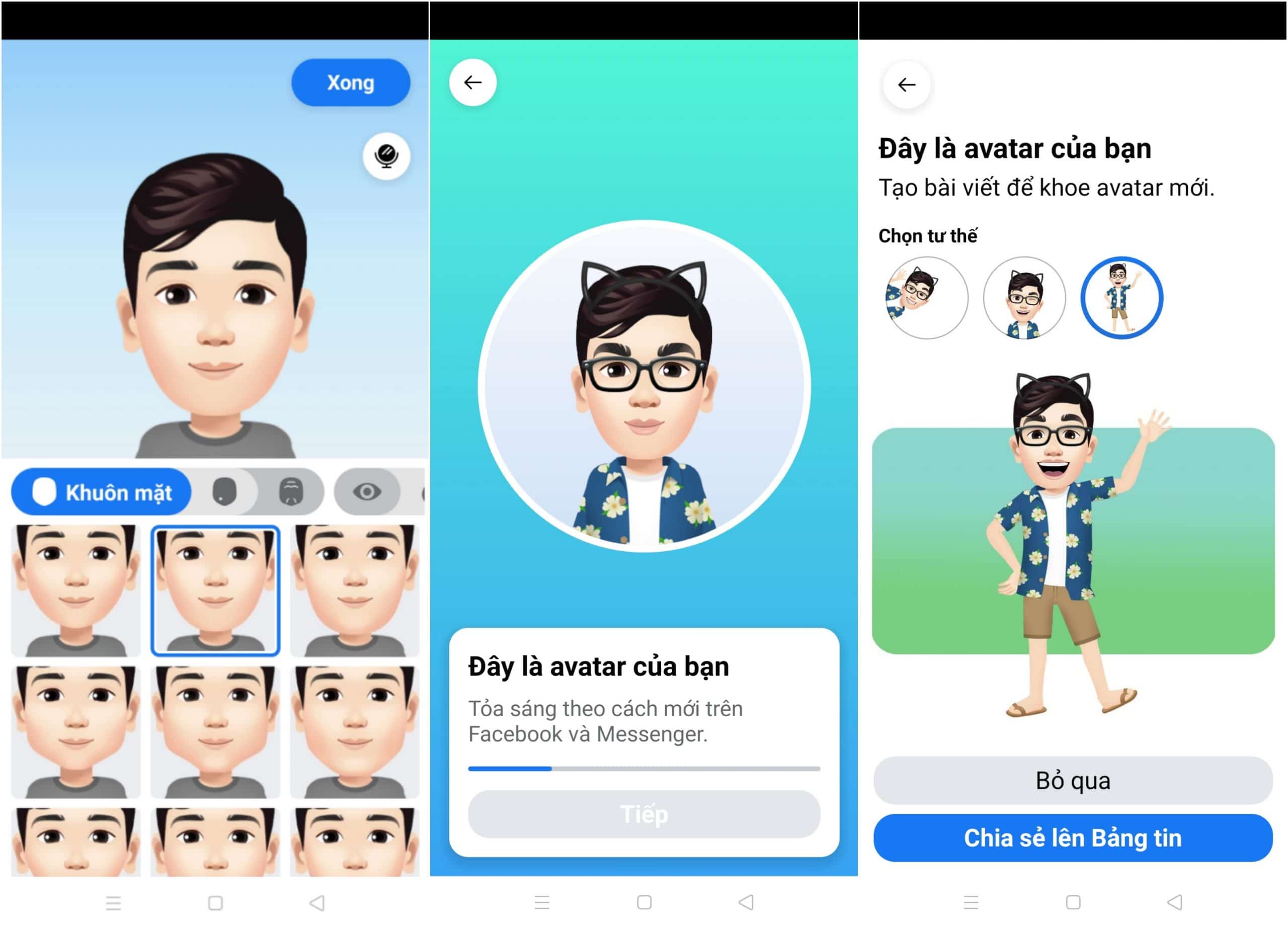 Hướng dẫn cách tạo Avatars Sticker Facebook với gương mặt của bạn