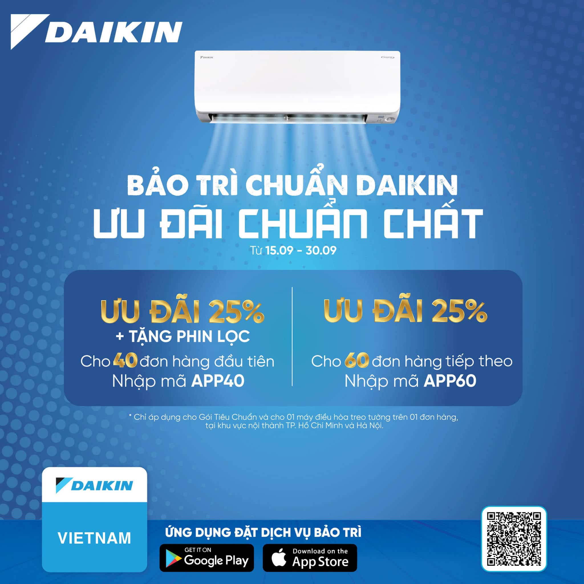 Trải nghiệm ứng dụng Daikin Vietnam trên di động: Tiện lợi – Minh bạch – Nhanh chóng – Đáng tin cậy