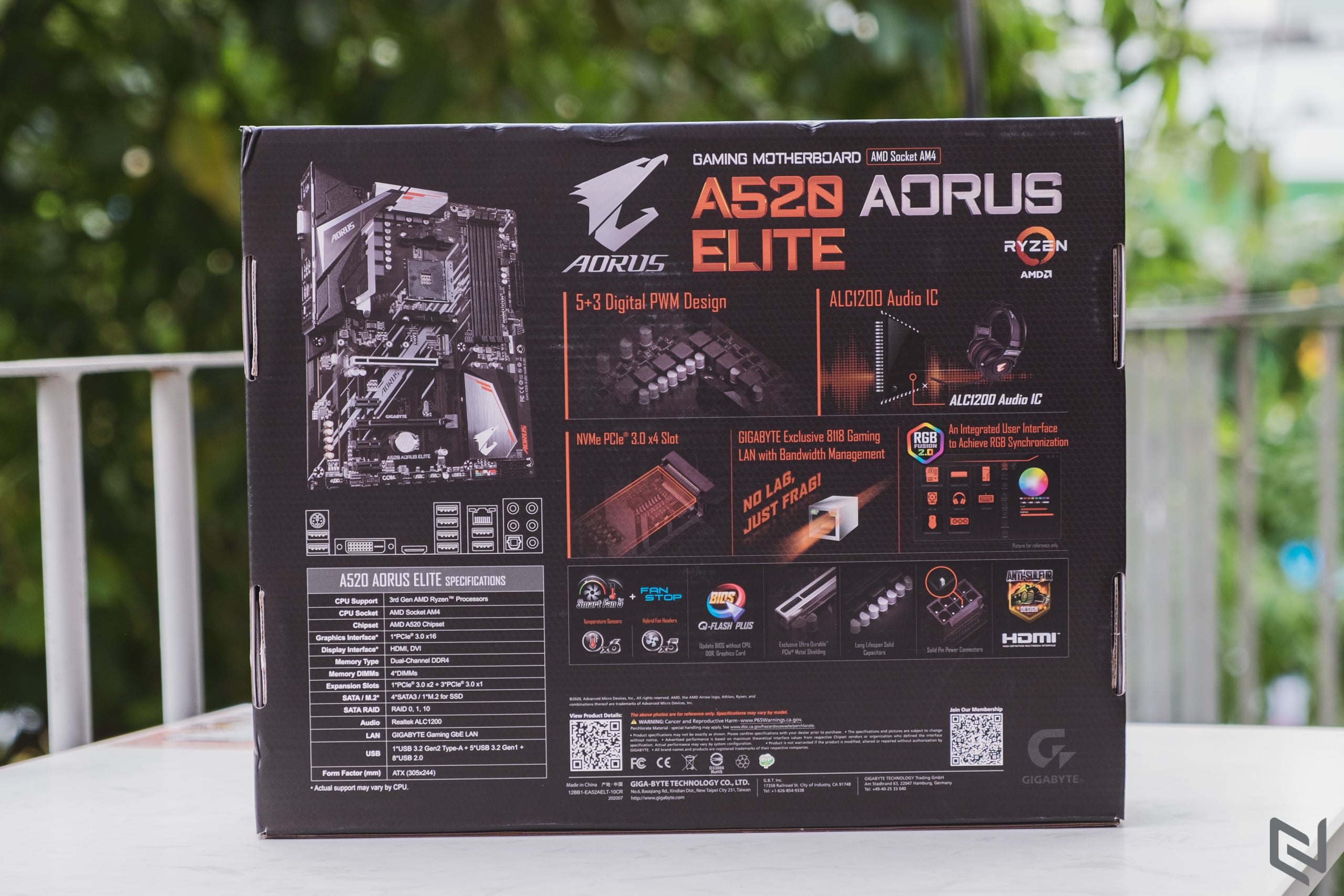 Trên tay bo mạch chủ Gigabyte A520 AORUS Elite: Hỗ trợ AMD Ryzen 3, đáp ứng mọi nhu cầu văn phòng của người dùng