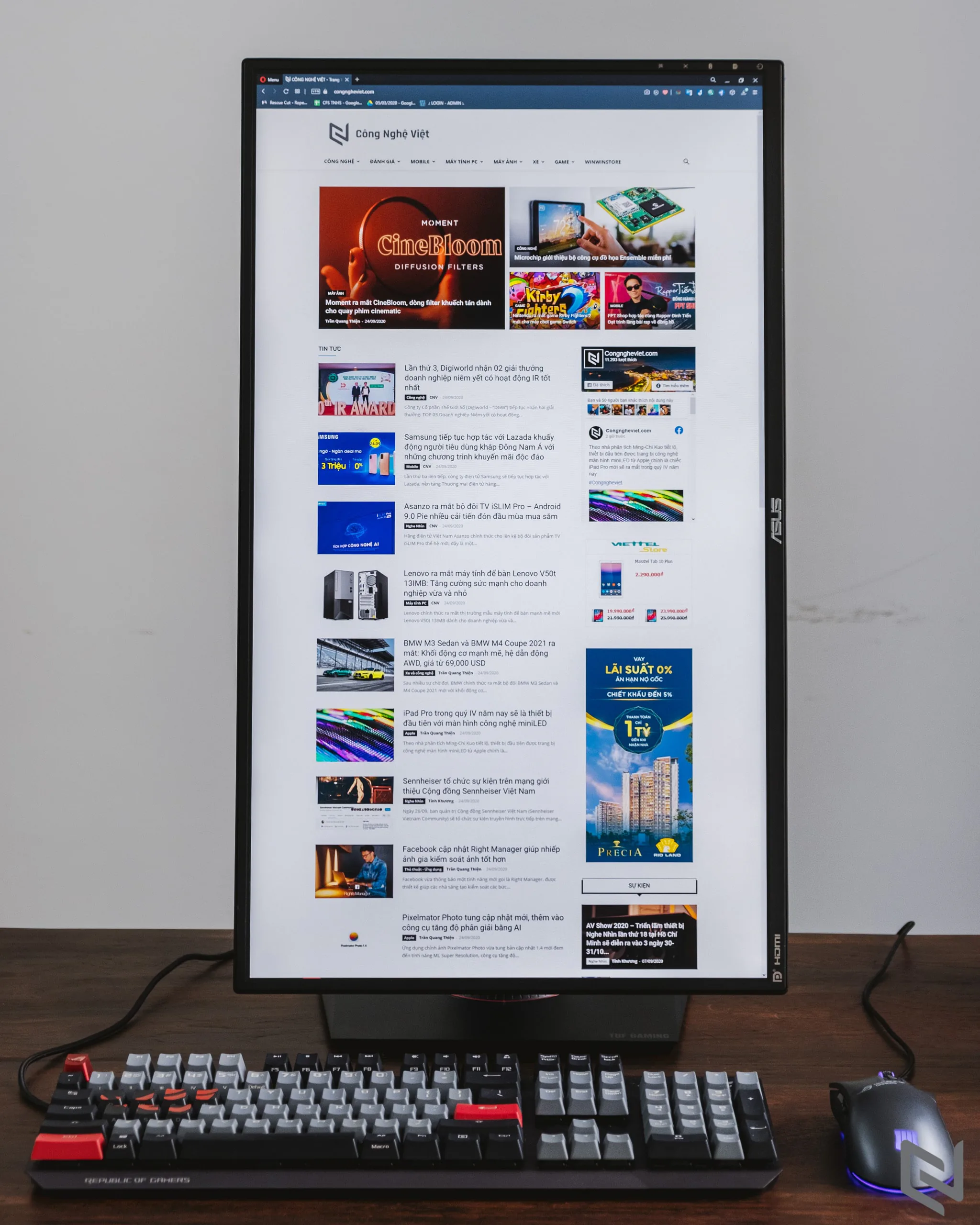 Trên tay màn hình ASUS TUF Gaming VG27AQ: Độ phân giải WQHD, tấm nền IPS, tần số 165Hz, món hời cho game thủ ở phân khúc tầm trung