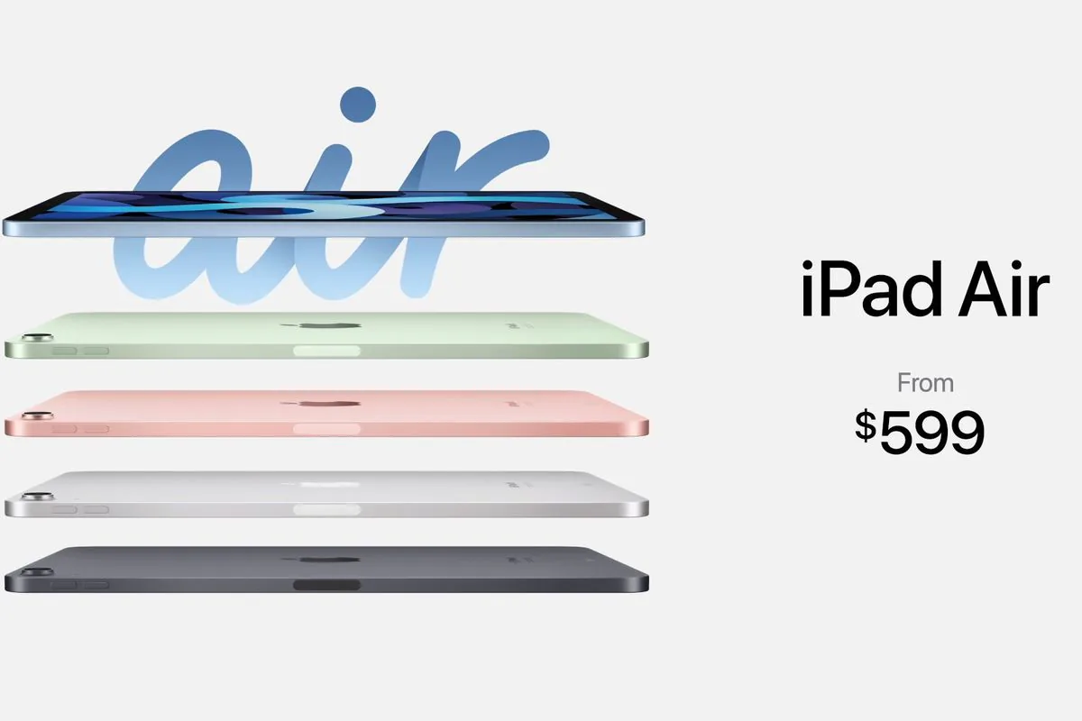 Apple ra mắt iPad Air mới thiết kế giống iPad Pro, giá từ 599 USD, chip A14 mới