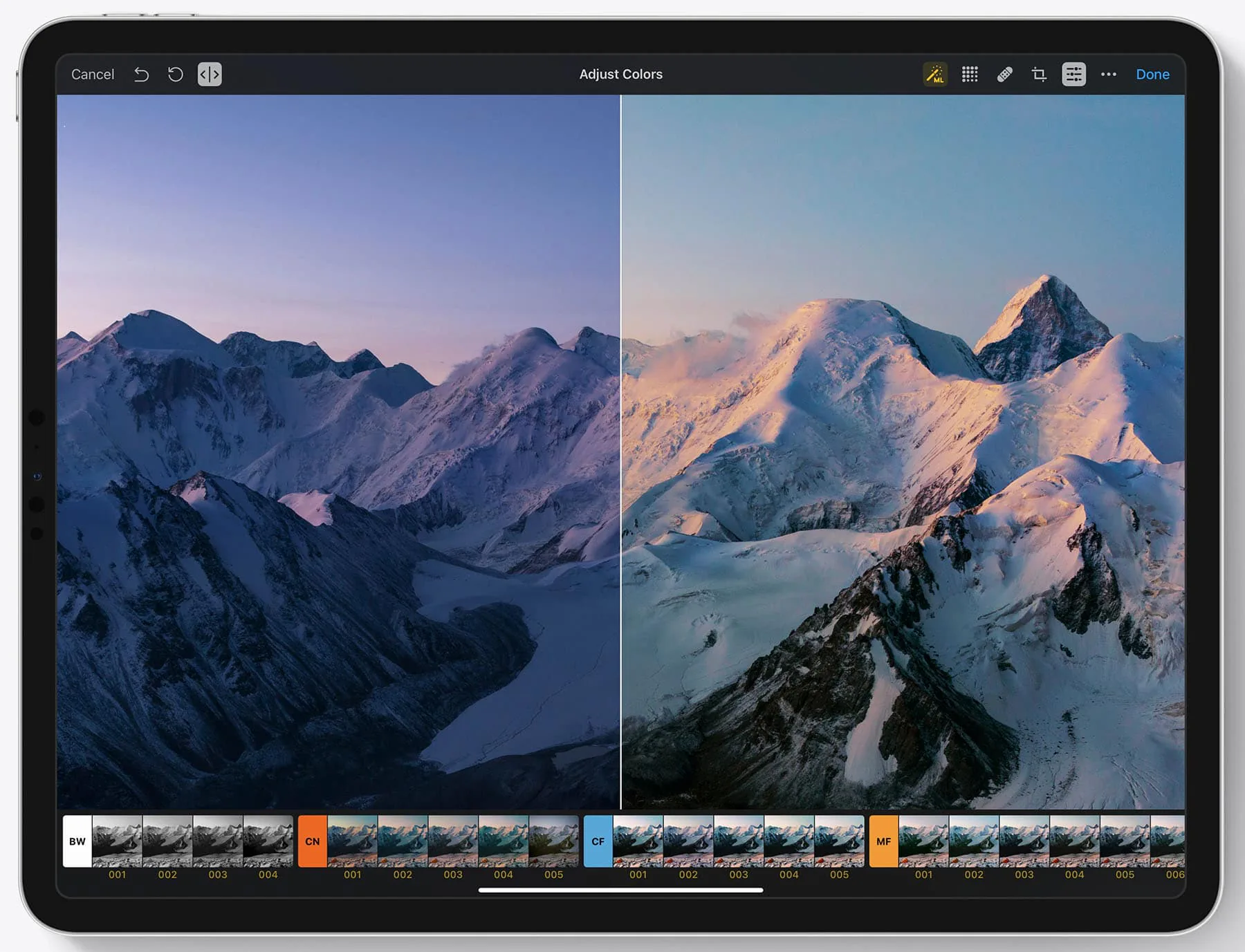 Pixelmator Photo tung cập nhật mới, thêm vào công cụ tăng độ phân giải bằng AI