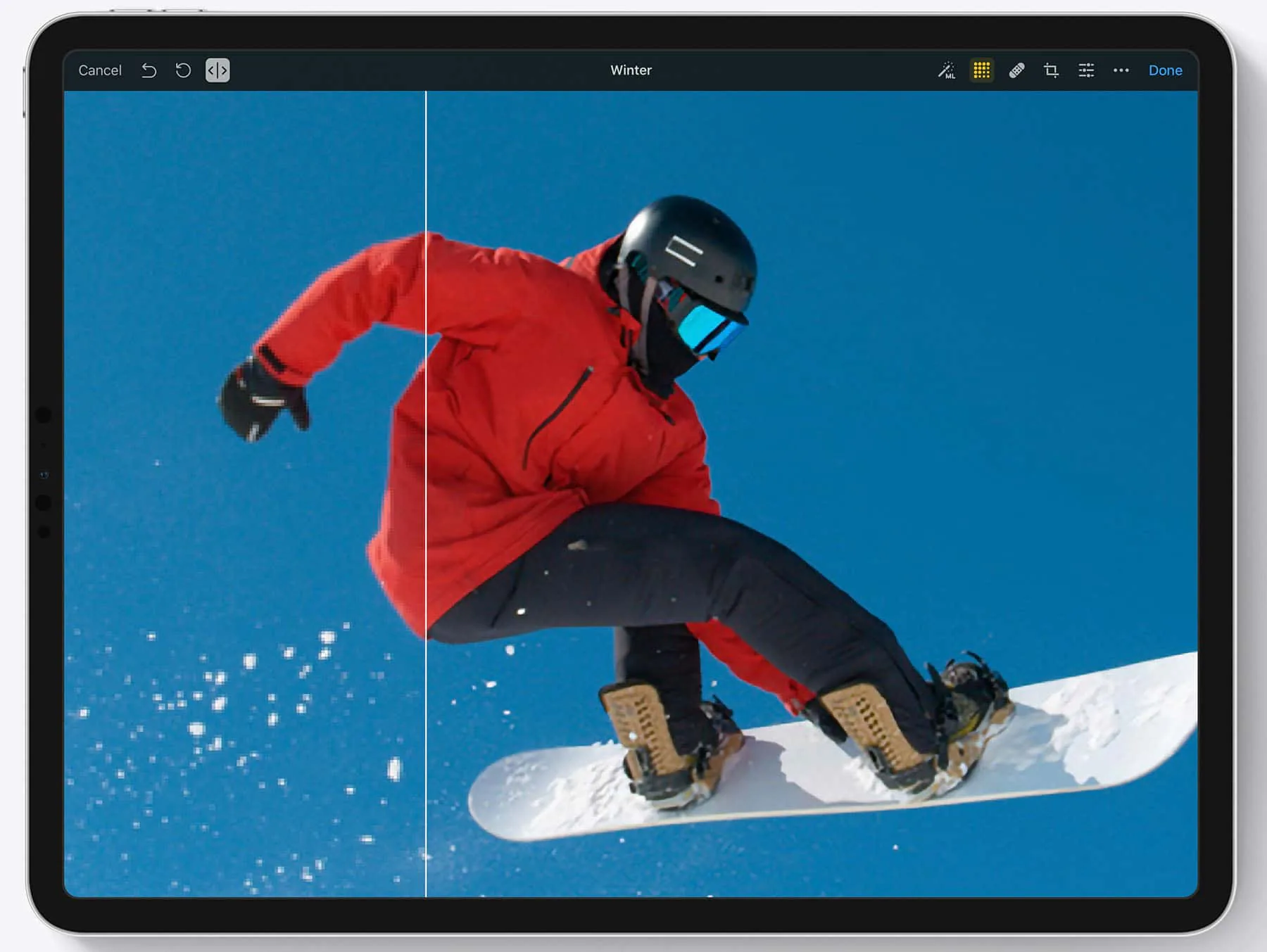 Pixelmator Photo tung cập nhật mới, thêm vào công cụ tăng độ phân giải bằng AI