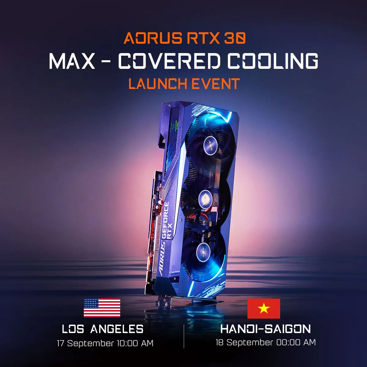 GIGABYTE tổ chức sự kiện ra mắt trực tuyến cho dòng AORUS RTX 30 mới nhất