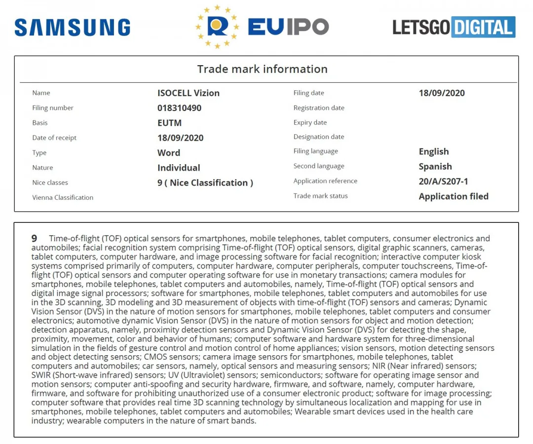 Samsung đang phát triển cảm biến 3D ToF của riêng mình có tên là ISOCELL Vizion
