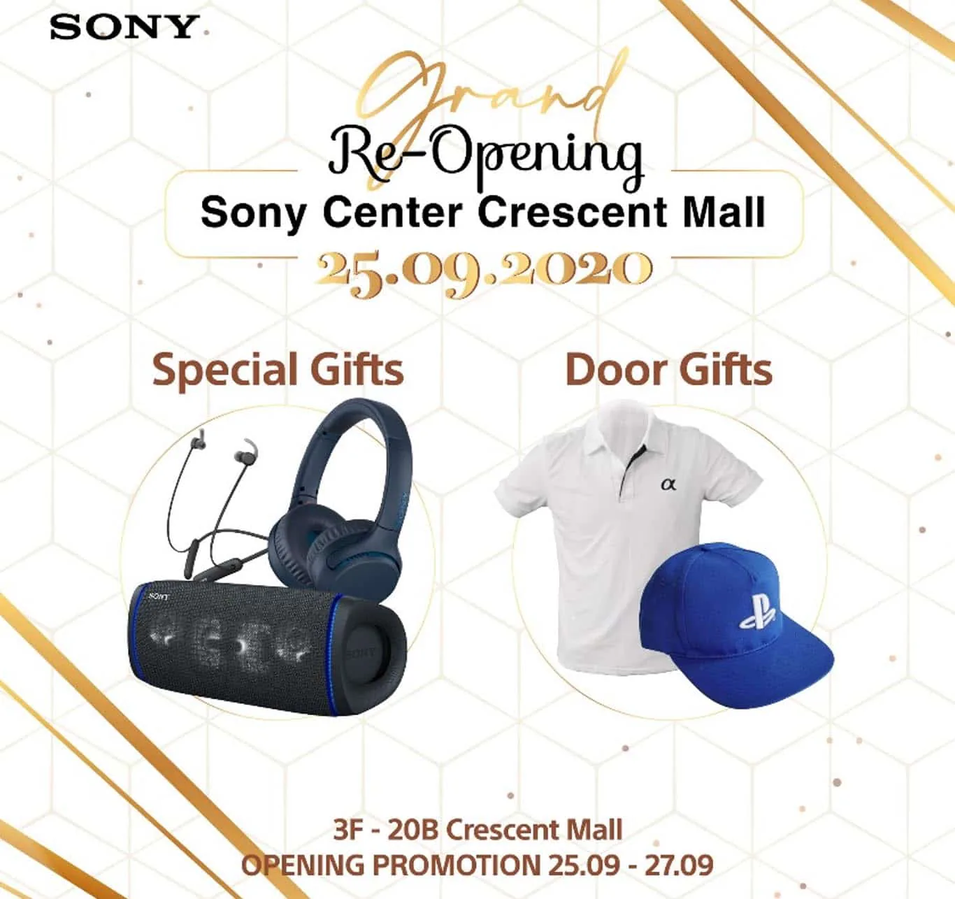 Mua sắm và trải nghiệm công nghệ hình ảnh, âm thanh đỉnh cao tại Sony Center Crescent Mall