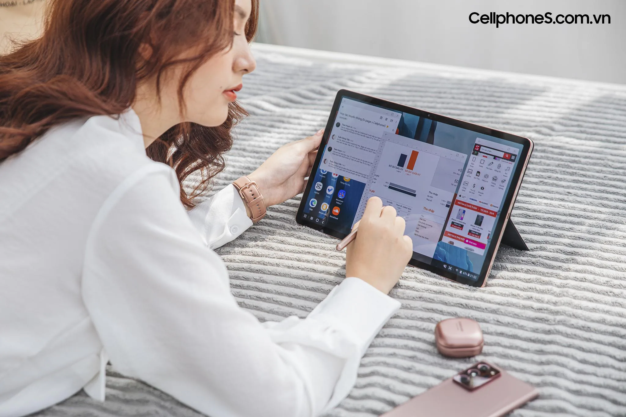 Galaxy Tab S7+ “cháy” 600 suất cọc, CellphoneS dừng đặt hàng sớm