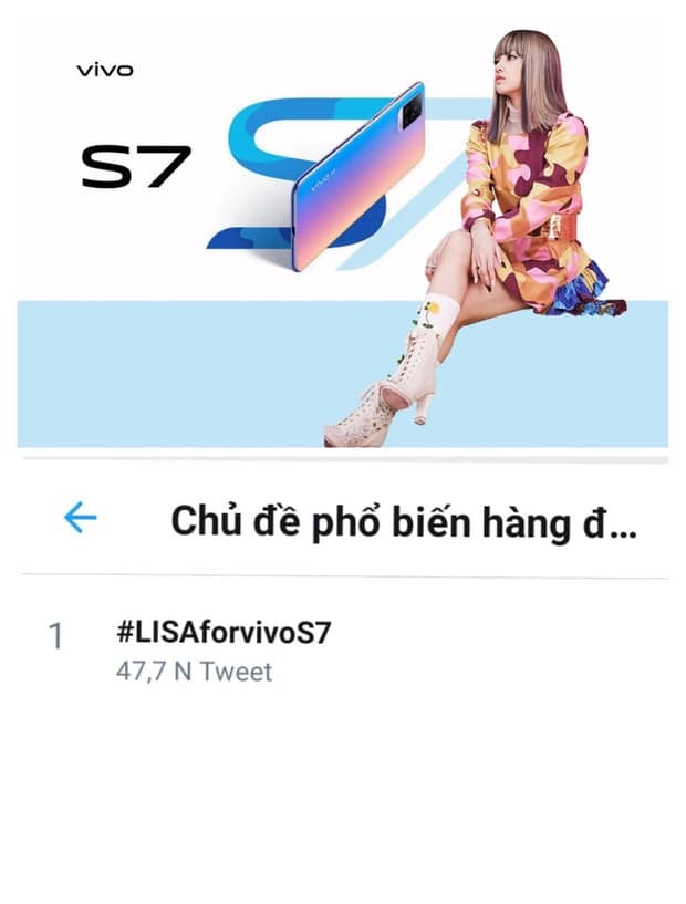 vivo S7 phiên bản #LisaforvivoS7 sắp được ra mắt tại Việt Nam