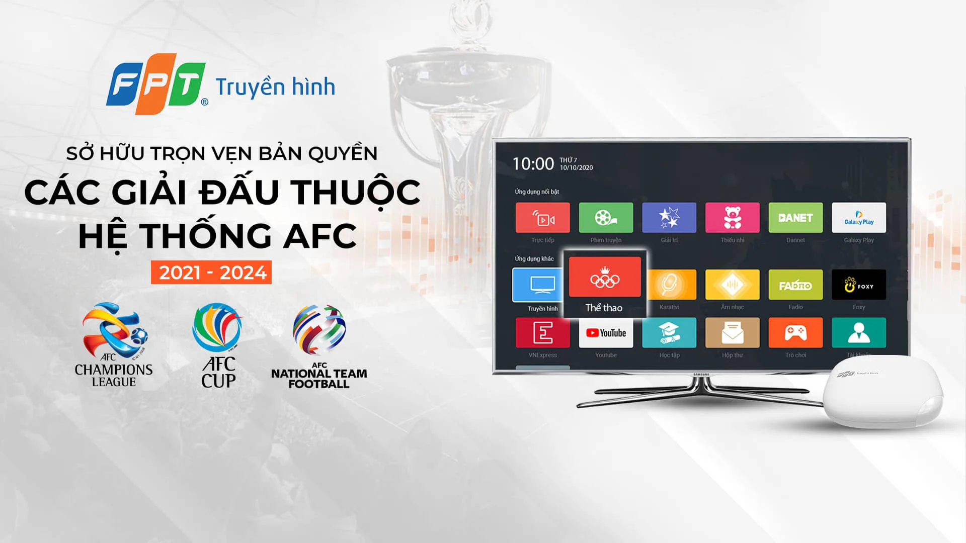 Truyền hình FPT công bố bộ giải mã mới mang tên FPT TV 4K FX6