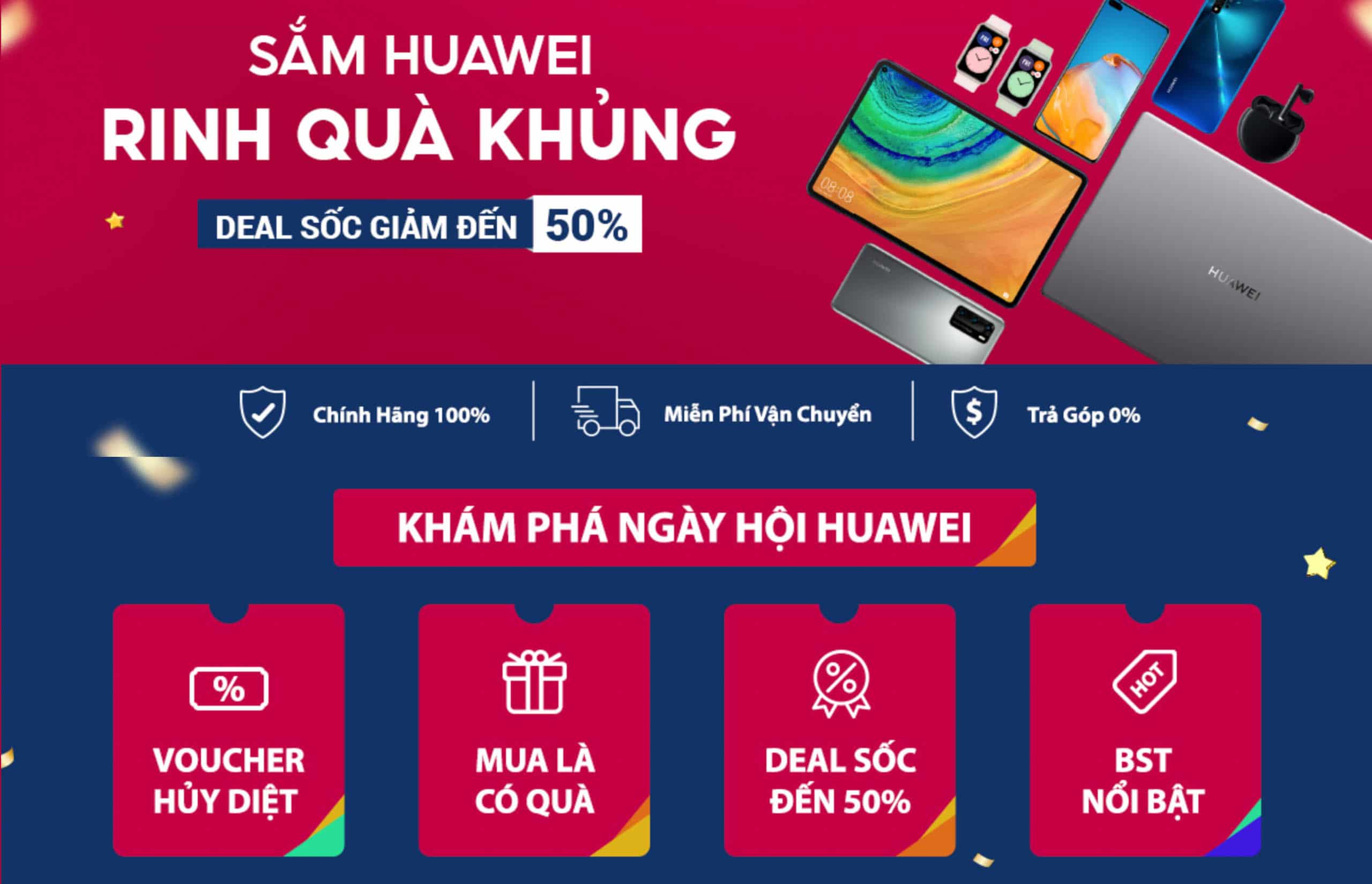Huawei khuấy động người dùng Việt Nam với nhiều chương trình khuyến mãi độc đáo nhân Ngày hội Huawei 03/10