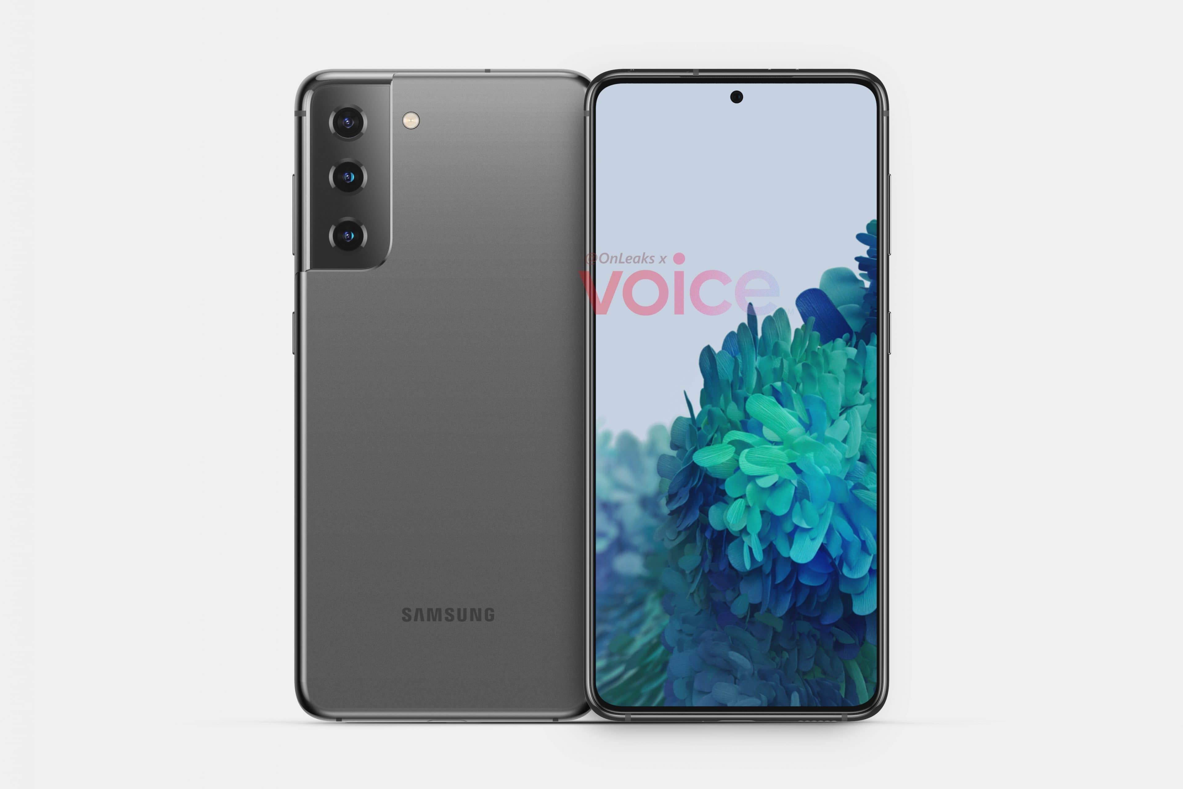 Samsung Galaxy S21 5G lộ diện với cụm camera trồi lên, màn hình phẳng không viền cong