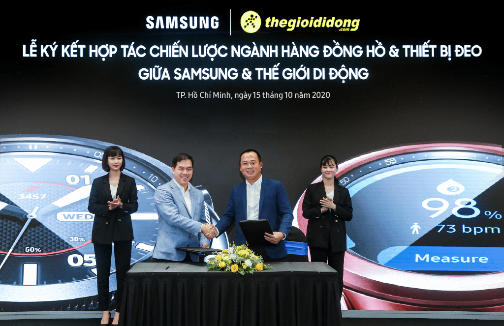 Samsung và Thế Giới Di Động ký kết Hợp Tác Chiến Lược độc quyền phân phối Galaxy Watch3