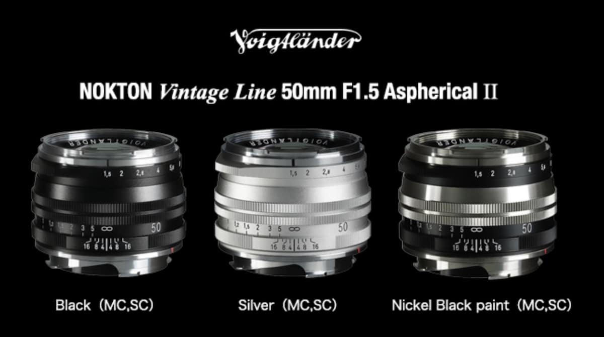 Cosina ra mắt ống kính Voigtlander Nokton Vintage 50mm F1.5 Aspherical II VM mới