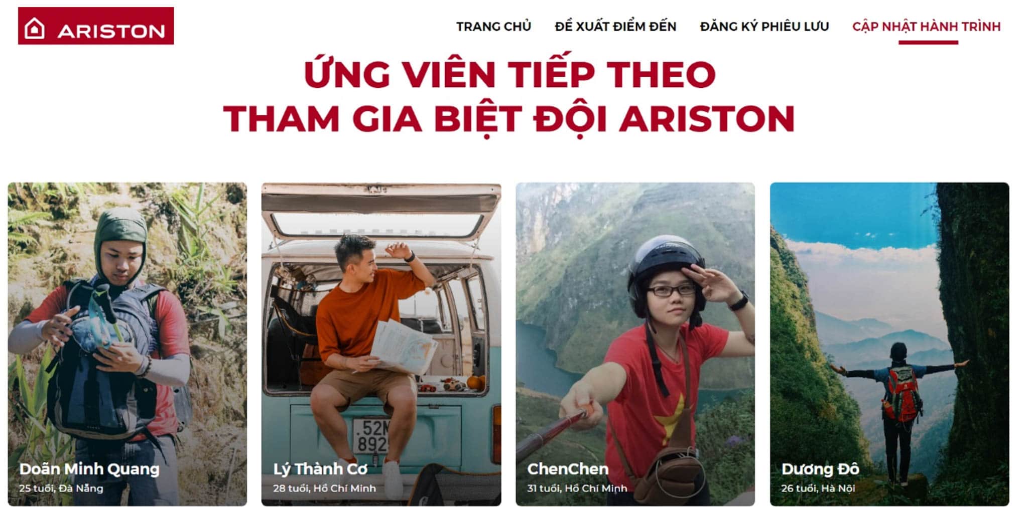 Biệt đội Ariston hé lộ thông tin đầu tiên trong hành trình xuyên Việt