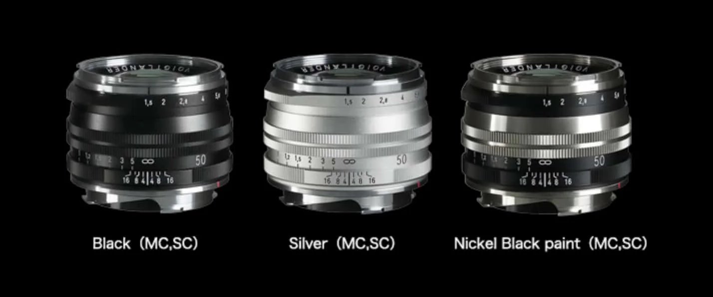 Cosina ra mắt ống kính Voigtlander Nokton Vintage 50mm F1.5 Aspherical II VM mới