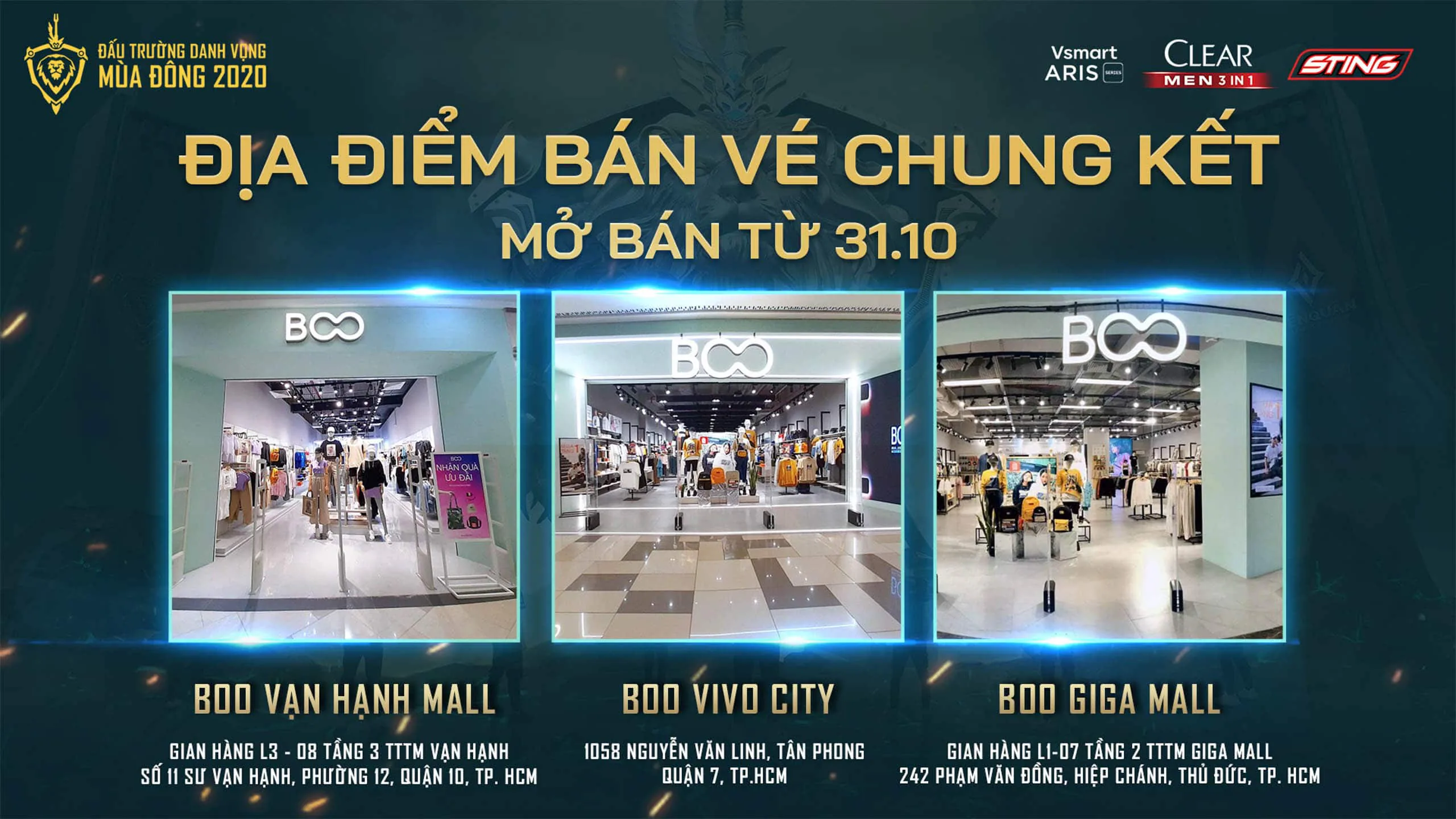 [Liên Quân Mobile] Mở bán vé trận chung kết Đấu Trường Danh Vọng Mùa Đông 2020 từ ngày 31/10