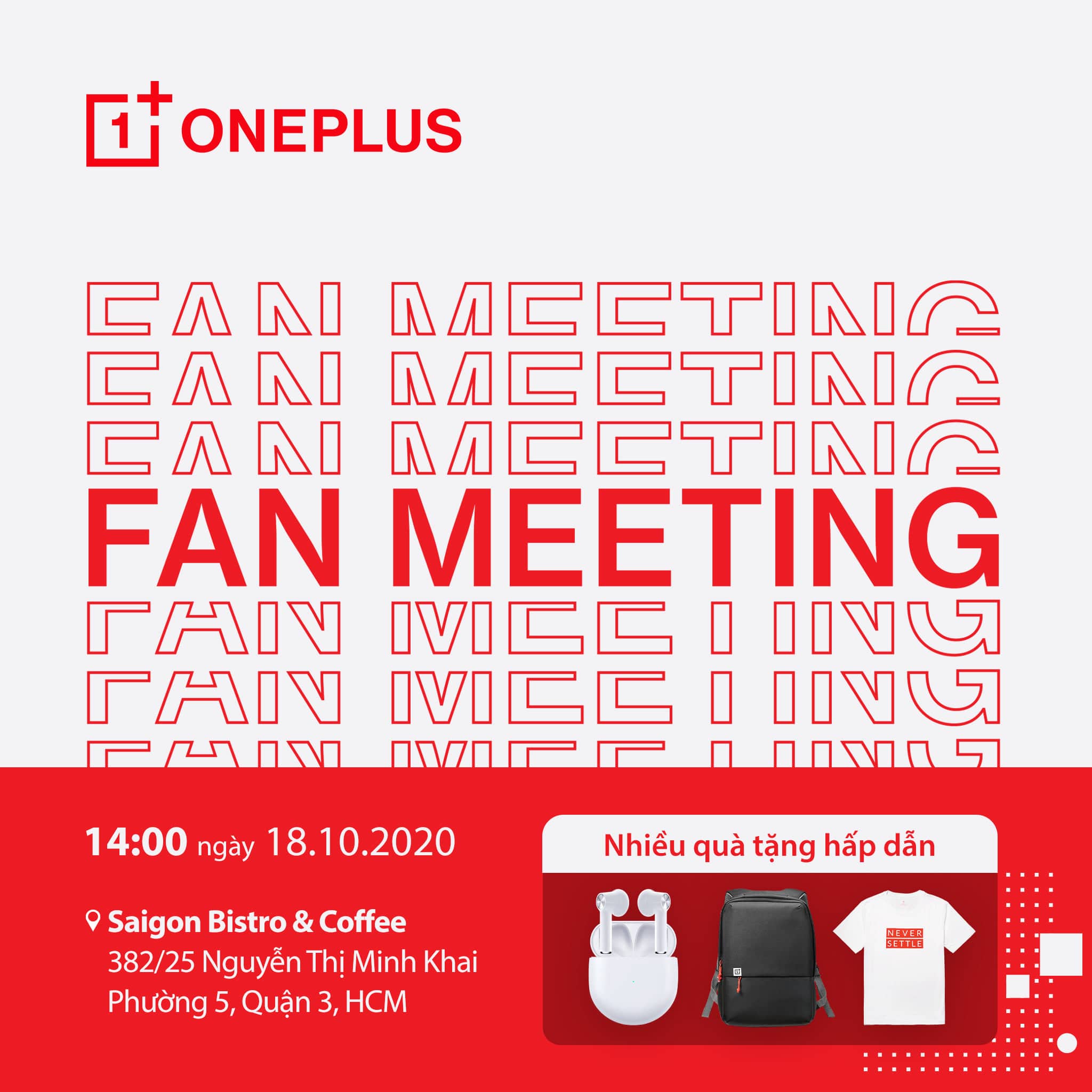 Nhanh tay đăng ký buổi FAN MEETING của OnePlus để trở thành người đầu tiên trải nghiệm OnePlus 8T 5G