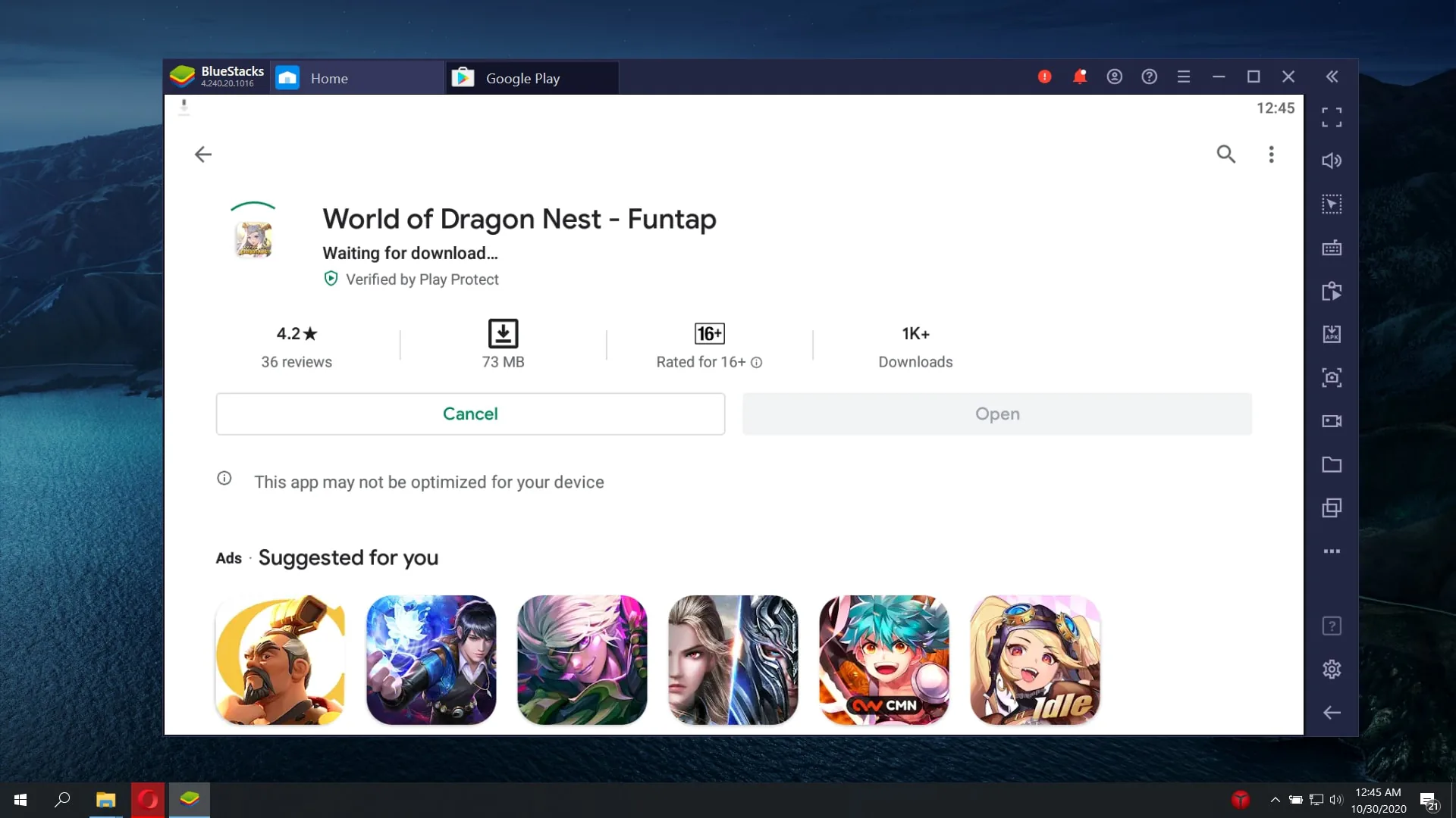 World of Dragon Nest trên BlueStacks