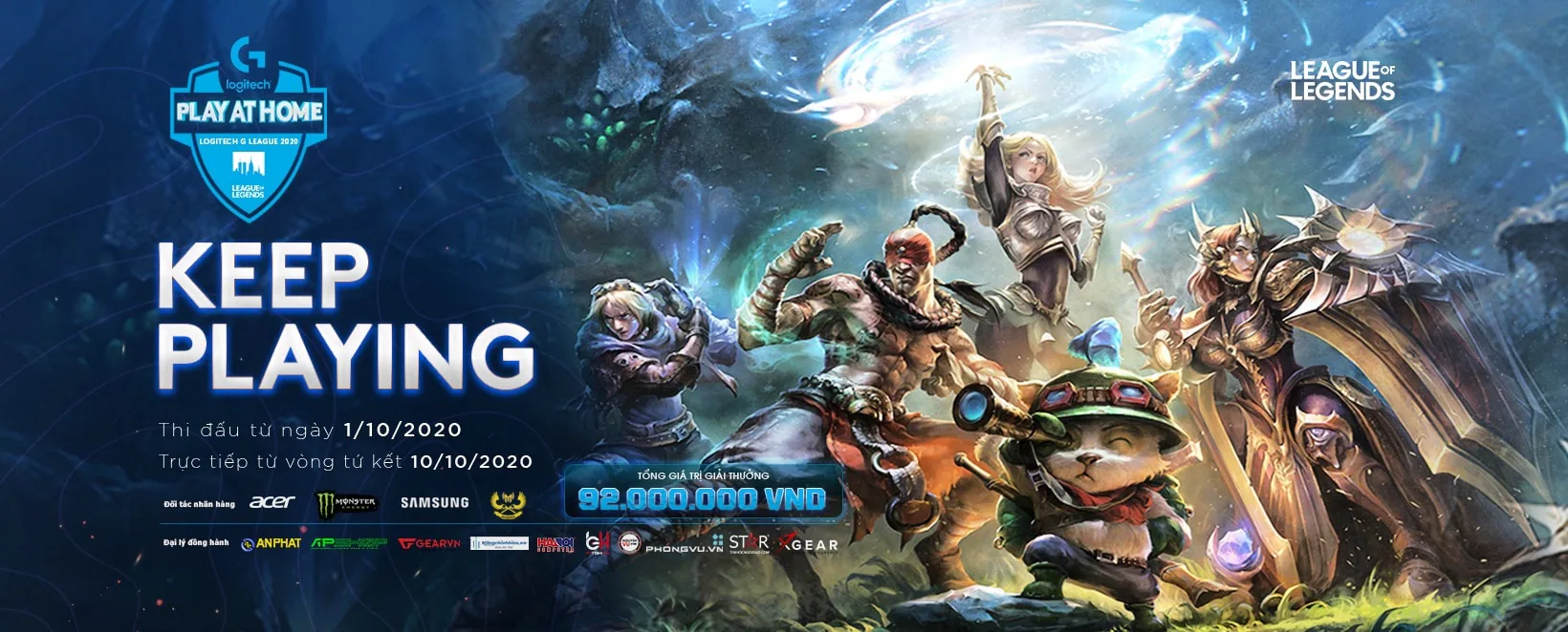 Logitech G League 2020 - PLAY AT HOME quy tụ hơn 80 đội tự do thi đấu trong ngày đầu tiên