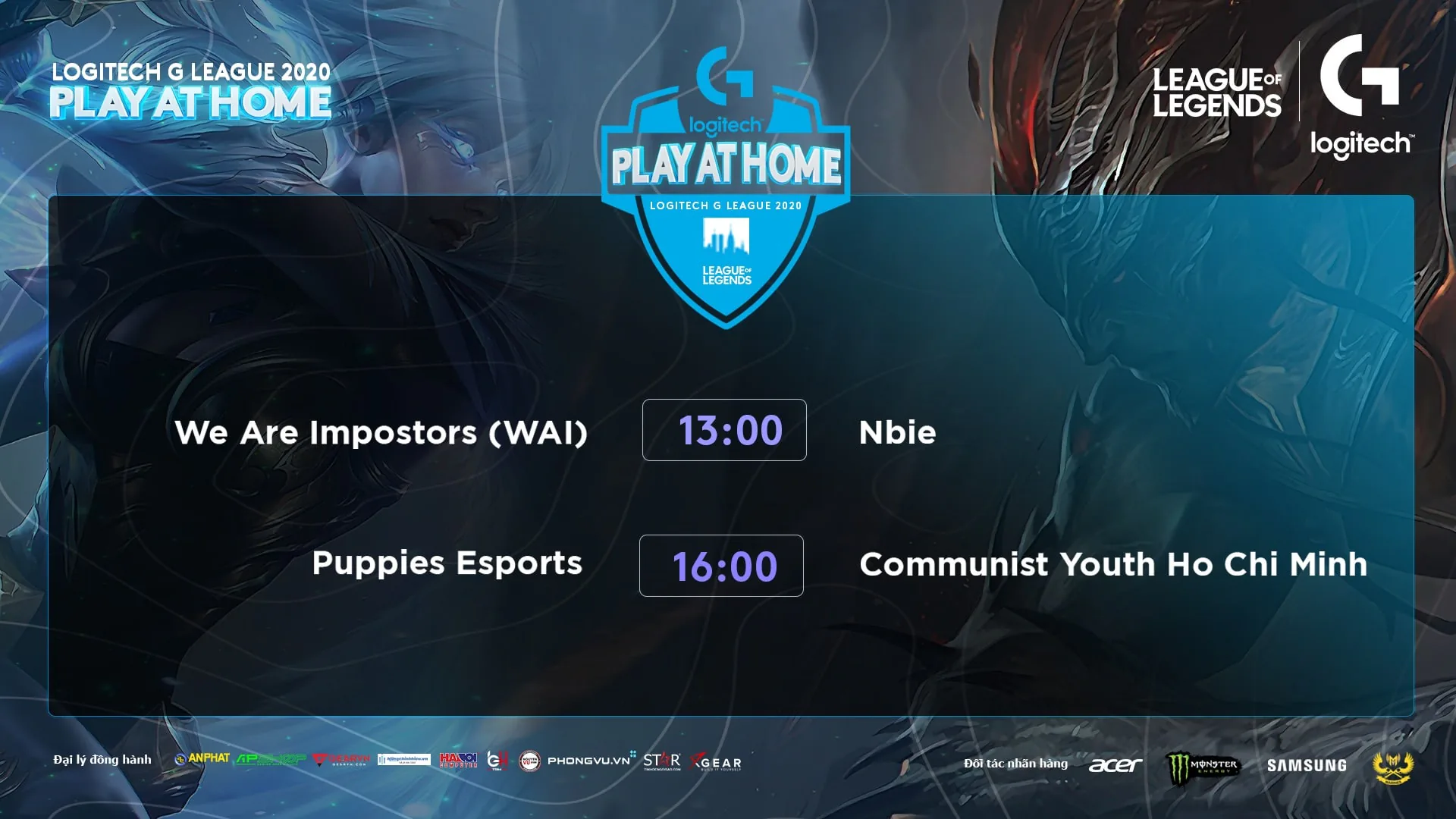 Puppies Esports cùng We Are Impostors giành chức vô địch trị giá 23,000,000 VND tại giải đấu Logitech G League Play at home