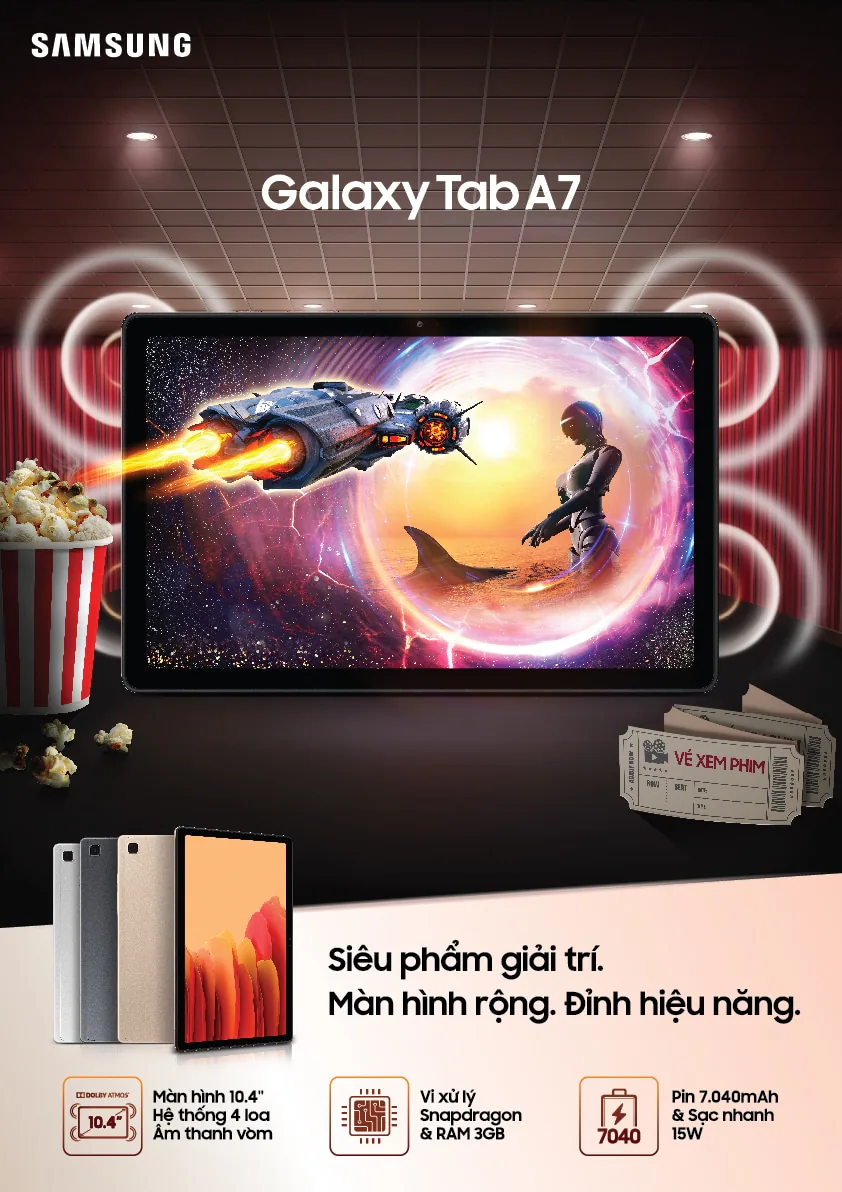 Samsung chính thức ra mắt máy tính bảng Galaxy Tab A7, giá 7,990,000 VND