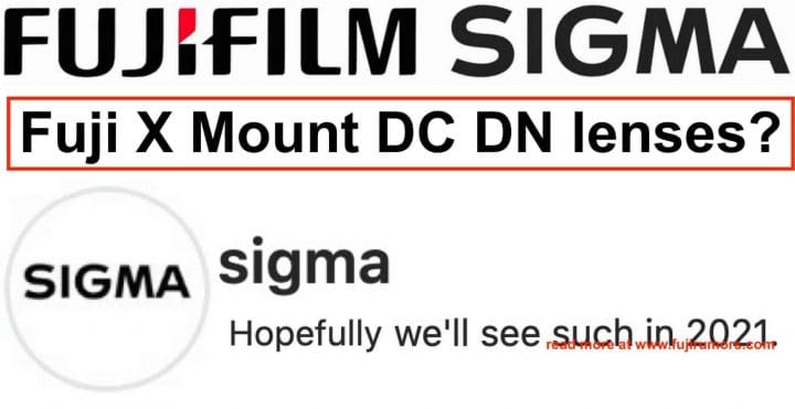Sigma cho biết ống kính DC DN cho ngàm X của Fujifilm hi vọng sẽ có vào năm sau