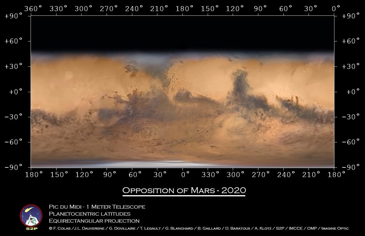 Bức ảnh chụp toàn bộ bề mặt Sao Hoả tốt nhất được chụp từ Trái Đất
