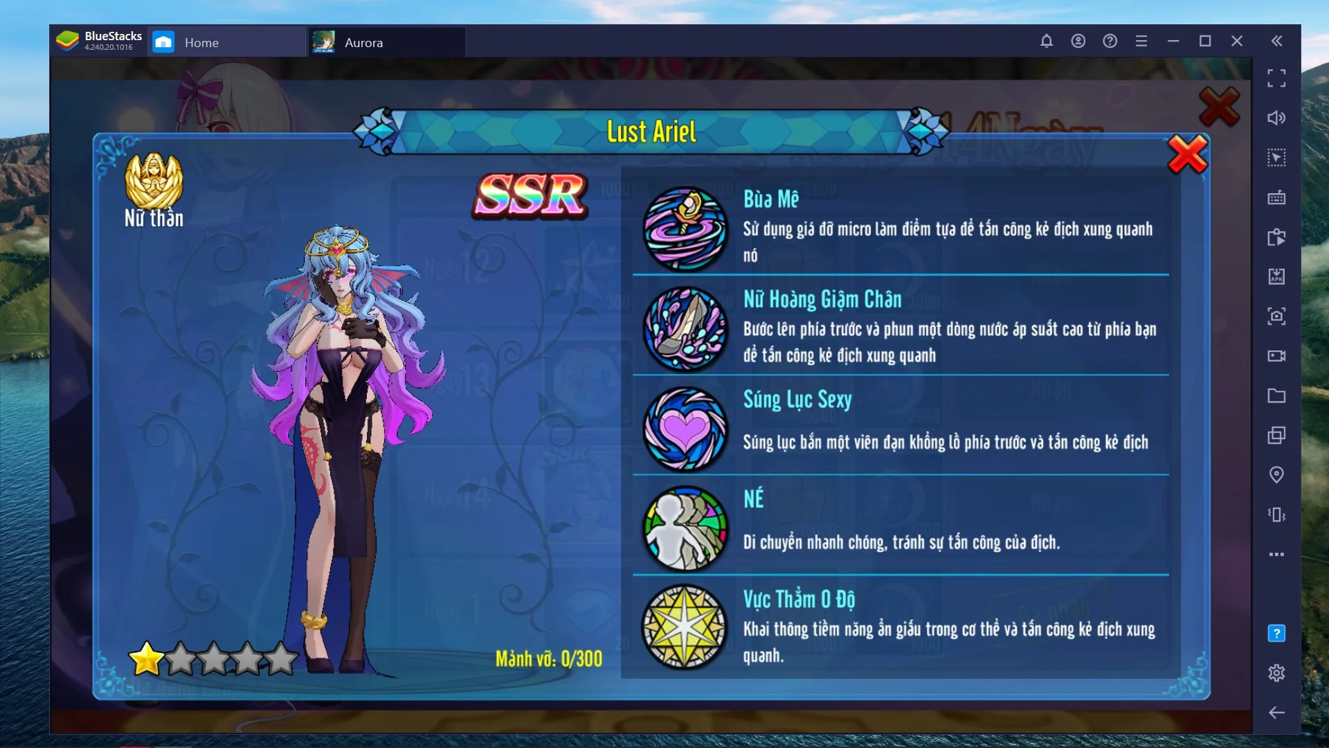 Aurora - Vùng Đất Huyền Thoại, tựa game mobile RPG chặt chém cực đã khi chơi trên phần mềm BlueStacks