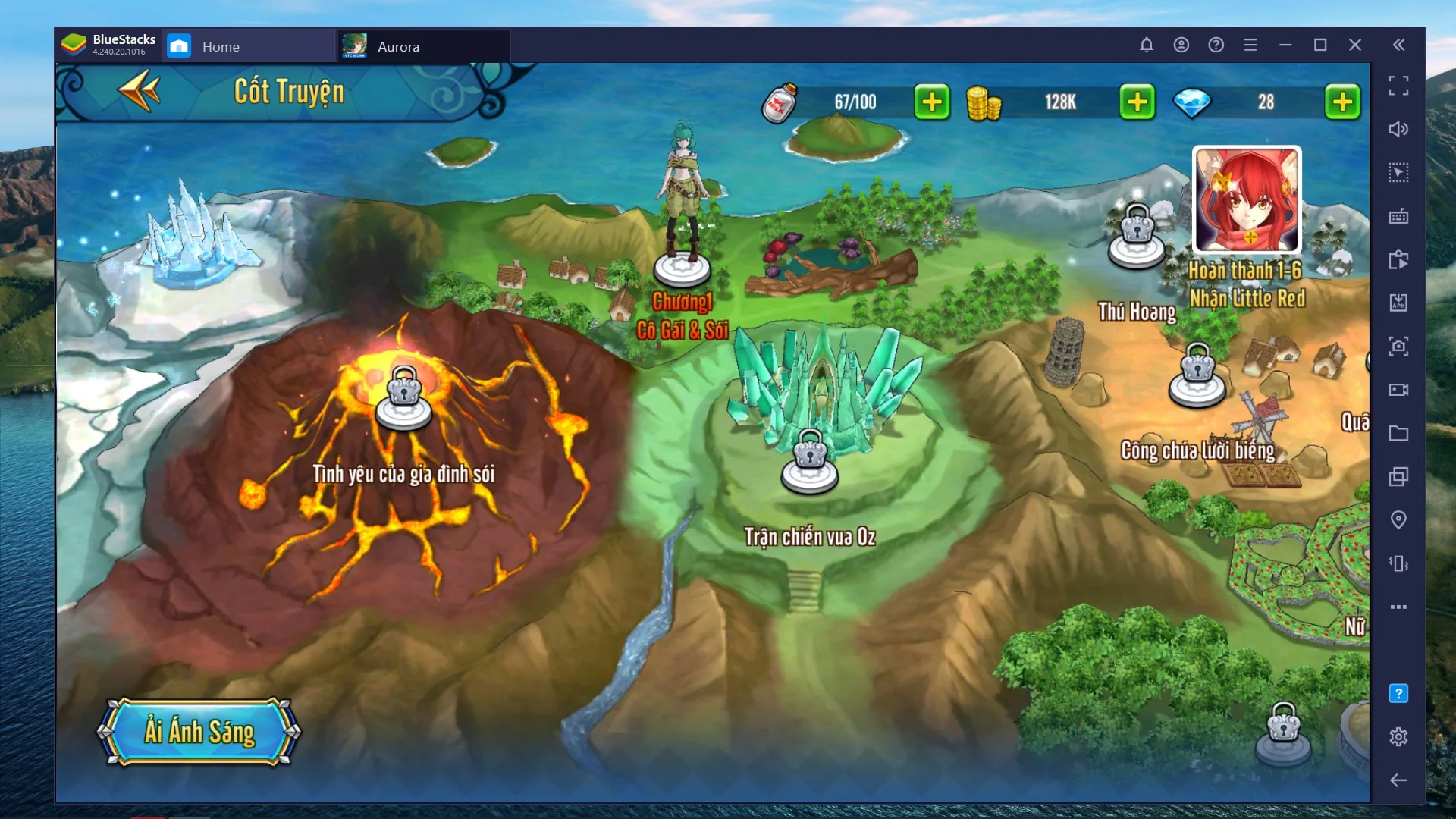 Aurora - Vùng Đất Huyền Thoại trên BlueStacks