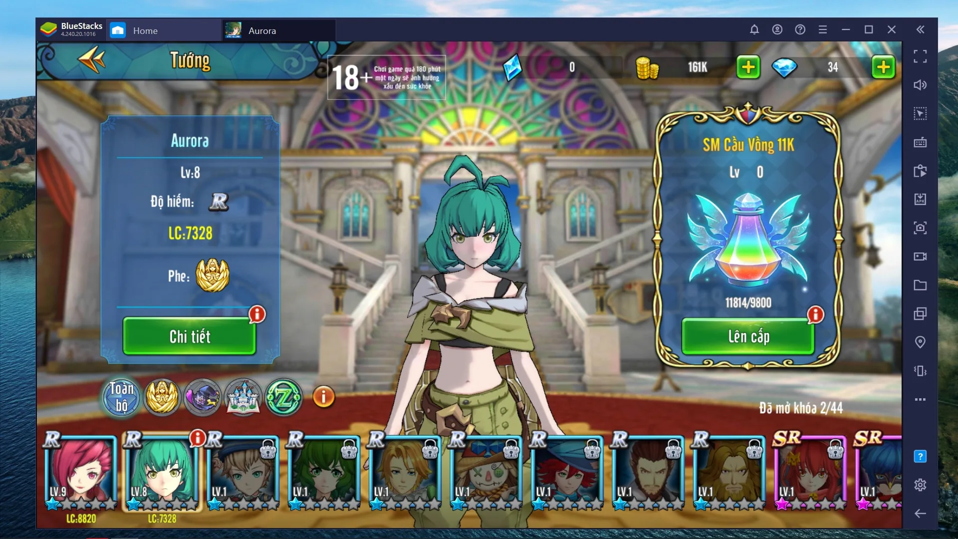 Aurora - Vùng Đất Huyền Thoại trên BlueStacks