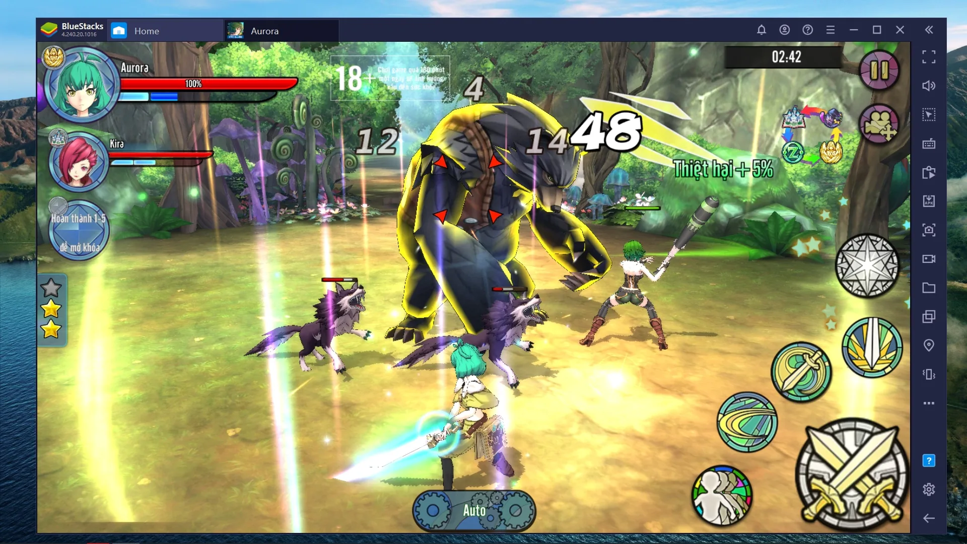 Aurora - Vùng Đất Huyền Thoại trên BlueStacks