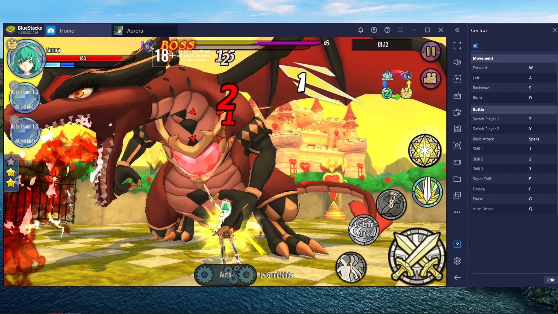 Aurora - Vùng Đất Huyền Thoại trên BlueStacks