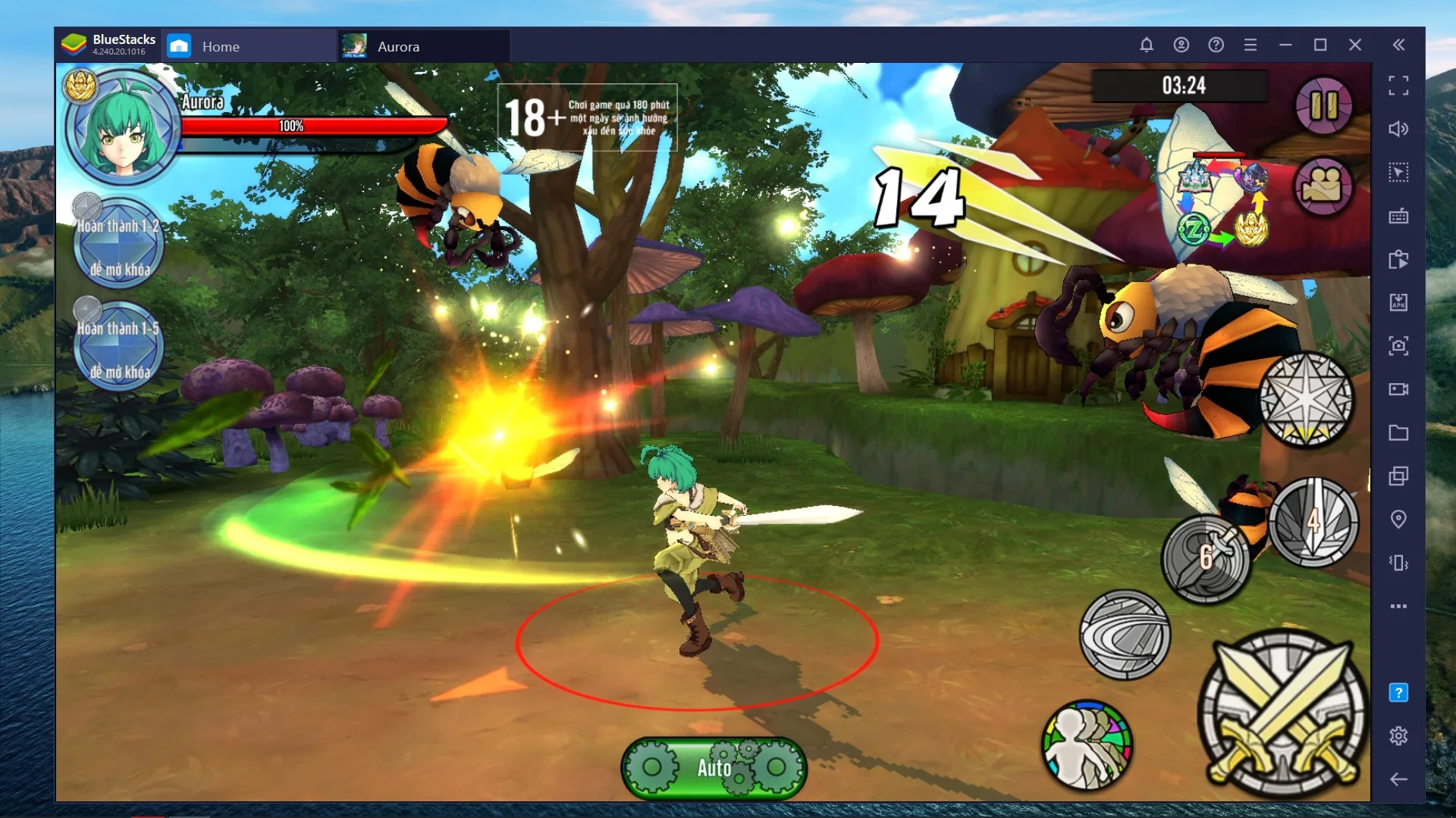 Aurora - Vùng Đất Huyền Thoại trên BlueStacks