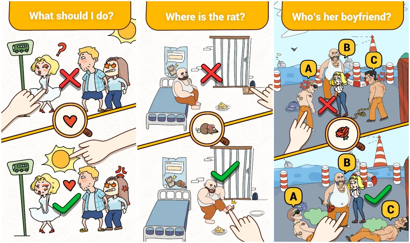Đáp án Brain Find, tất tần tật lời giải đầy đủ các màn chơi