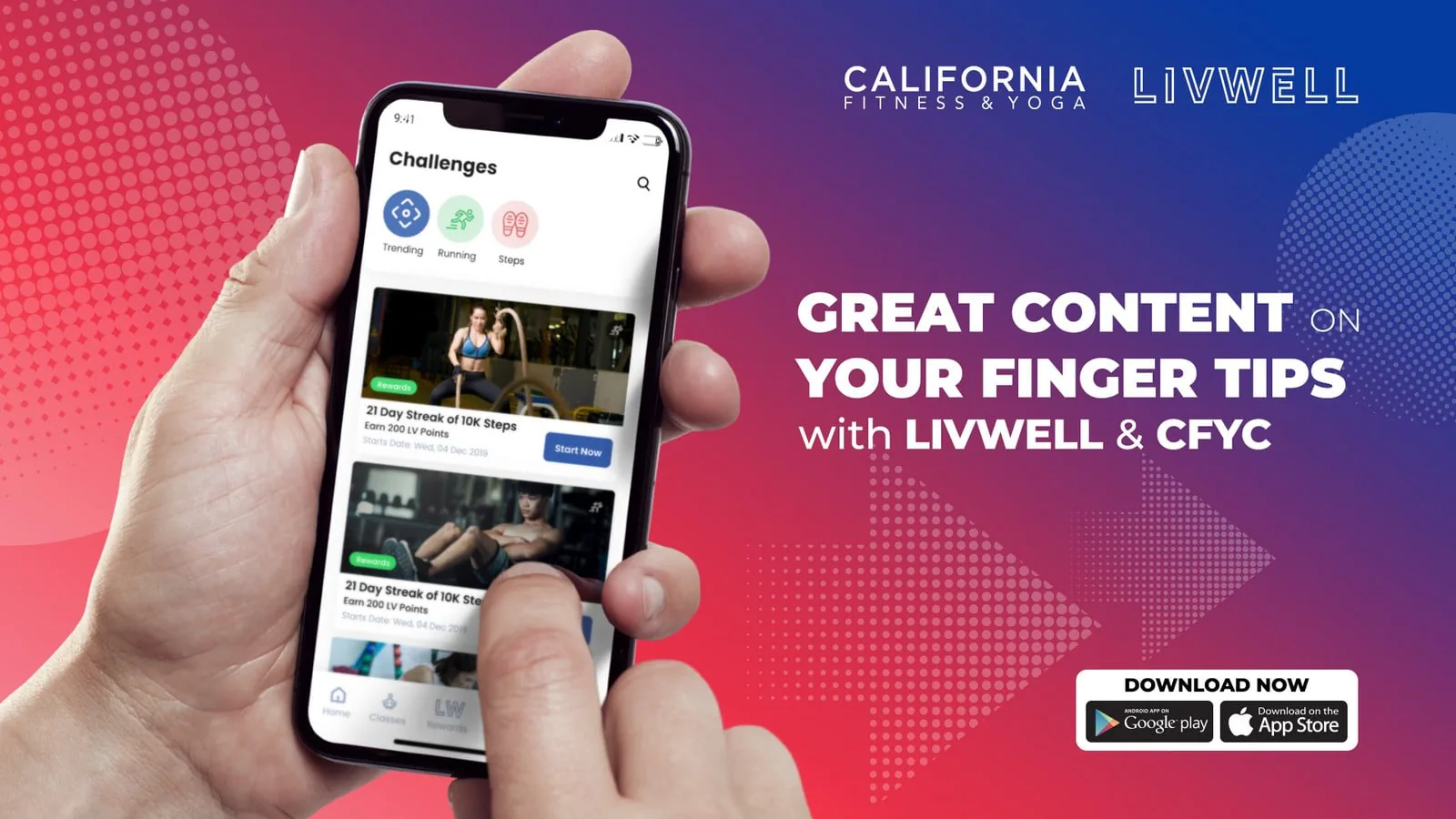Nhận tiền sau mỗi lần tập với ứng dụng mới của California Fitness & Yoga