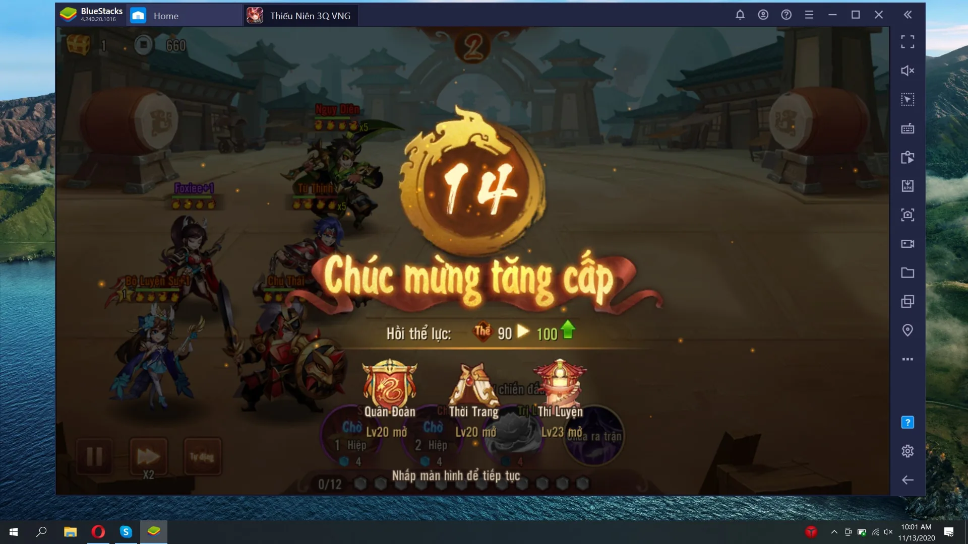 Cách mạnh lên nhanh và vượt ải dễ hơn dành cho người mới chơi game Thiếu Niên 3Q với Bluestacks