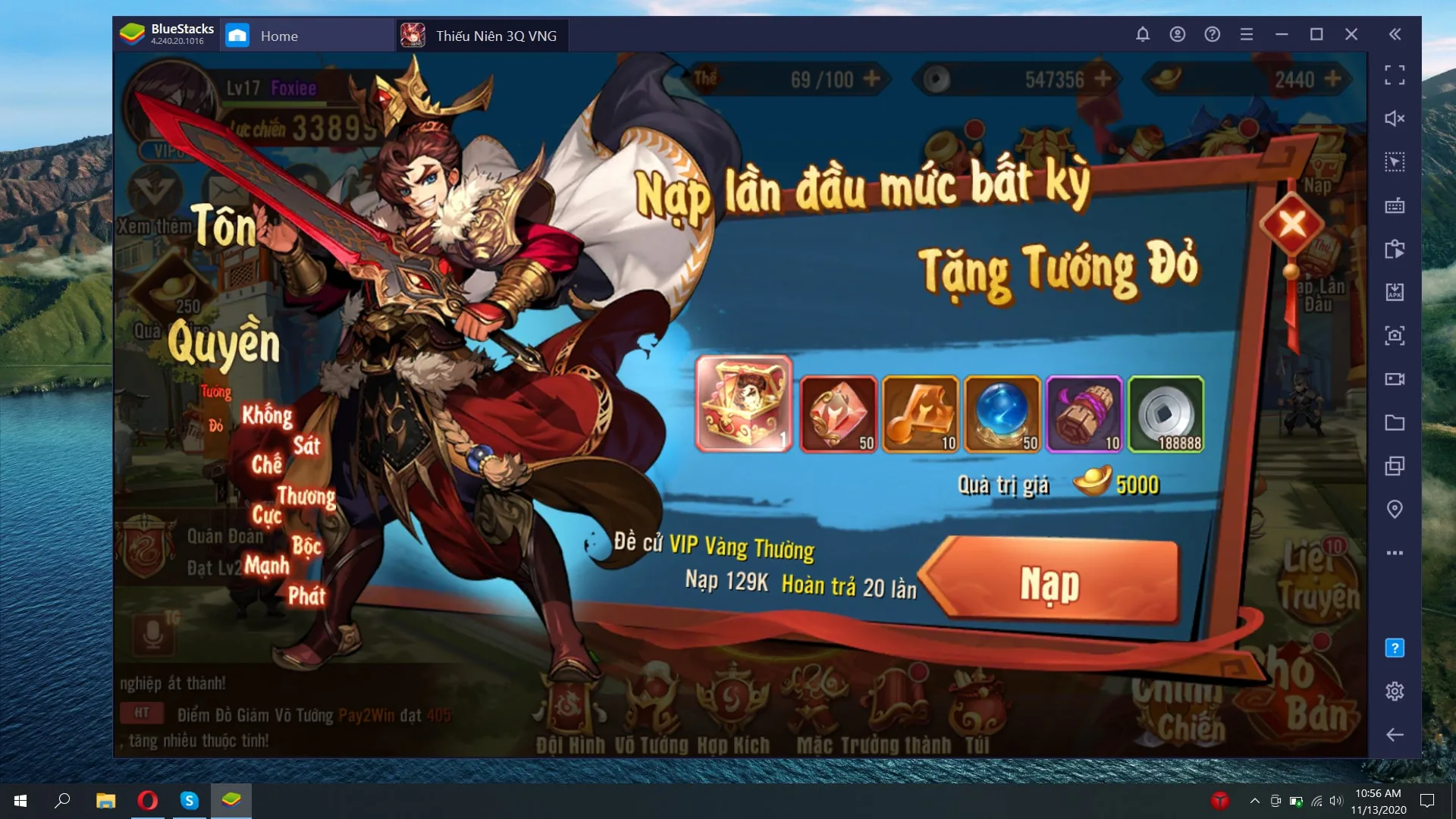 Cách mạnh lên nhanh và vượt ải dễ hơn dành cho người mới chơi game Thiếu Niên 3Q với Bluestacks