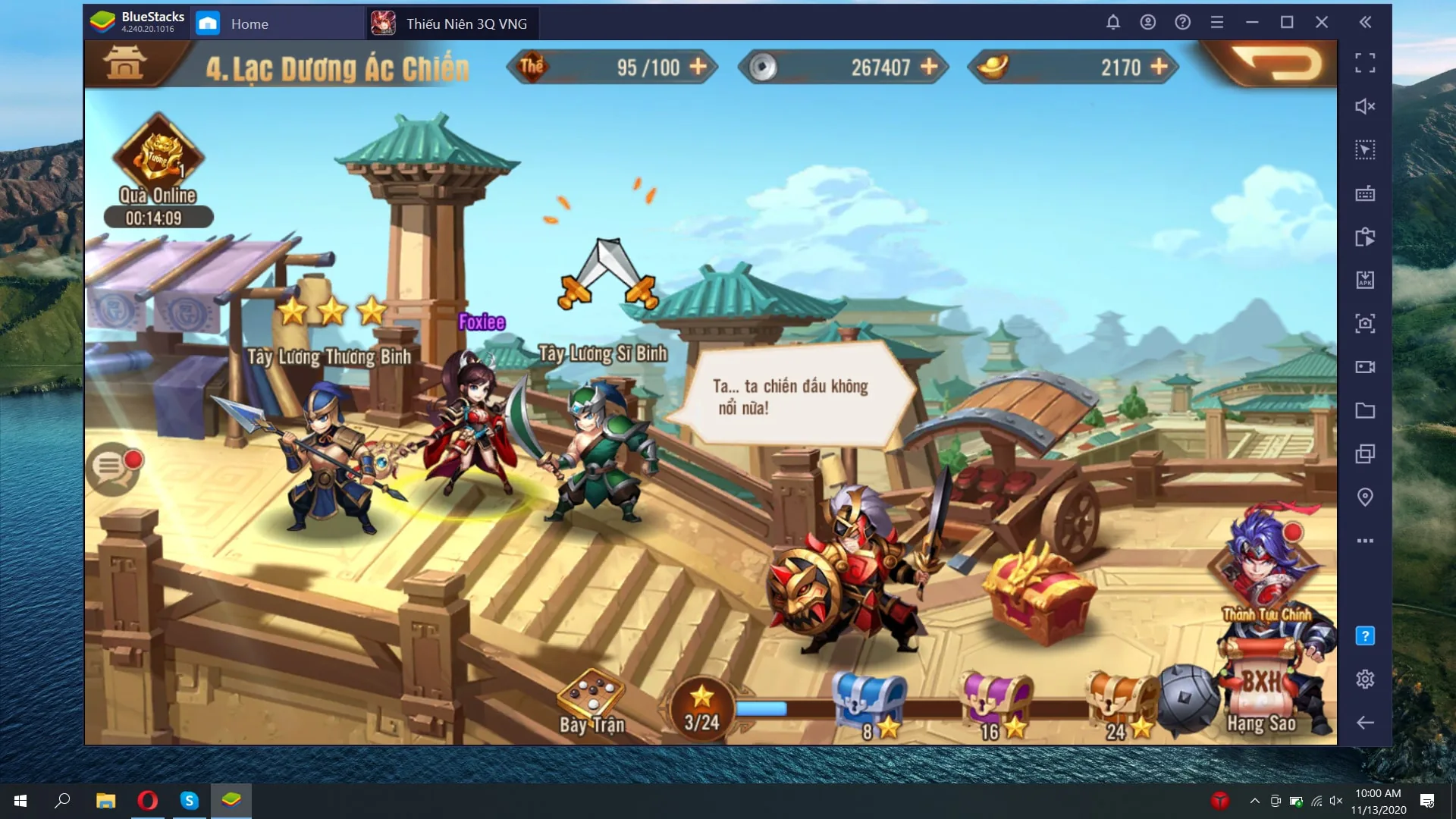 Cách mạnh lên nhanh và vượt ải dễ hơn dành cho người mới chơi game Thiếu Niên 3Q với Bluestacks