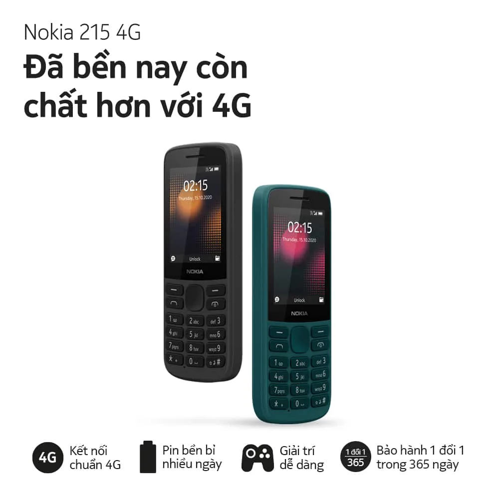 HMD Global ra mắt 3 điện thoại phổ thông Nokia mới tích hợp 4G giá từ 749,000 VND