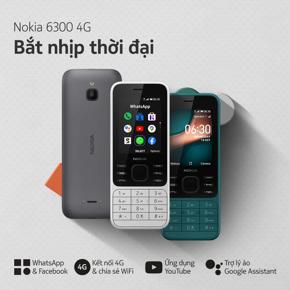 HMD Global ra mắt 3 điện thoại phổ thông Nokia mới tích hợp 4G giá từ 749,000 VND