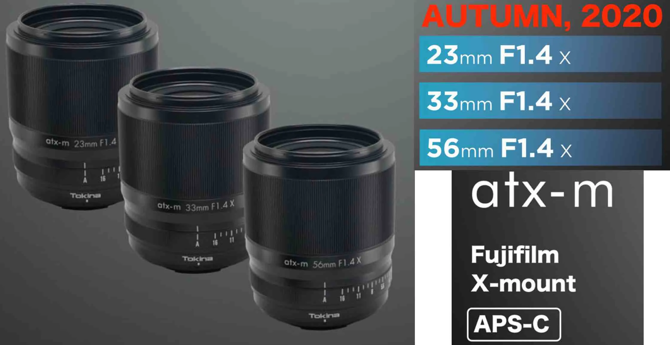 Tokina ATX-M 23mm F1.4 và ATX-M 33mm F1.4 sẽ ra mắt vào 11/12