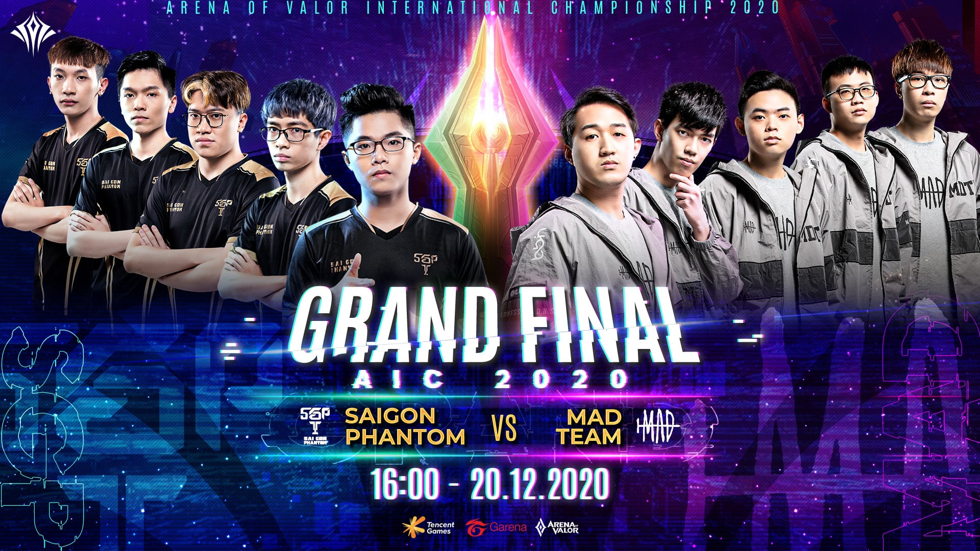 Arena of Valor International Championship (AIC) 2020: Saigon Phantom đối đầu MAD Team tại chung kết khởi tranh từ 16h00 ngày 20/12